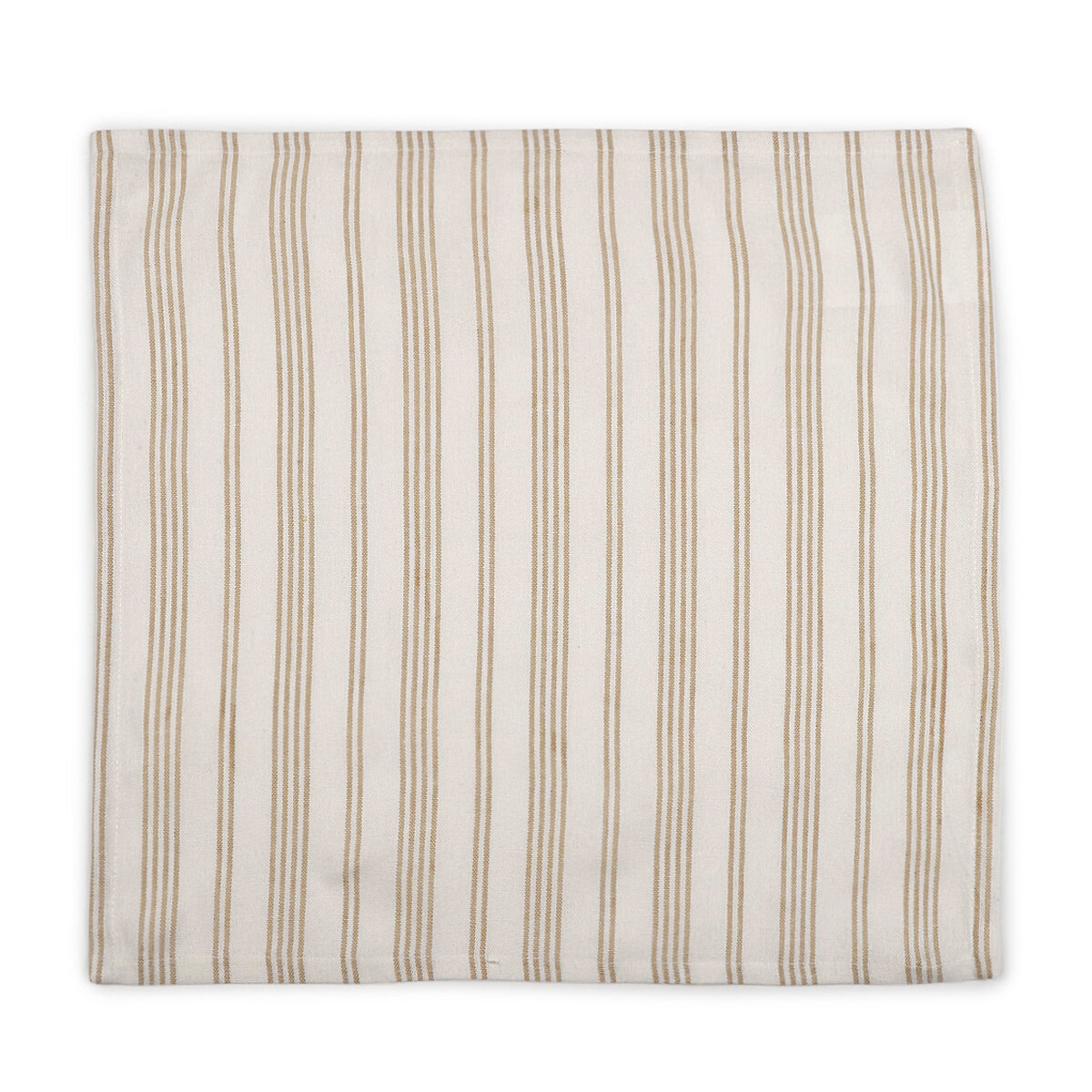 3 4 Pack Sand Stripe Napkins, 3 of 5