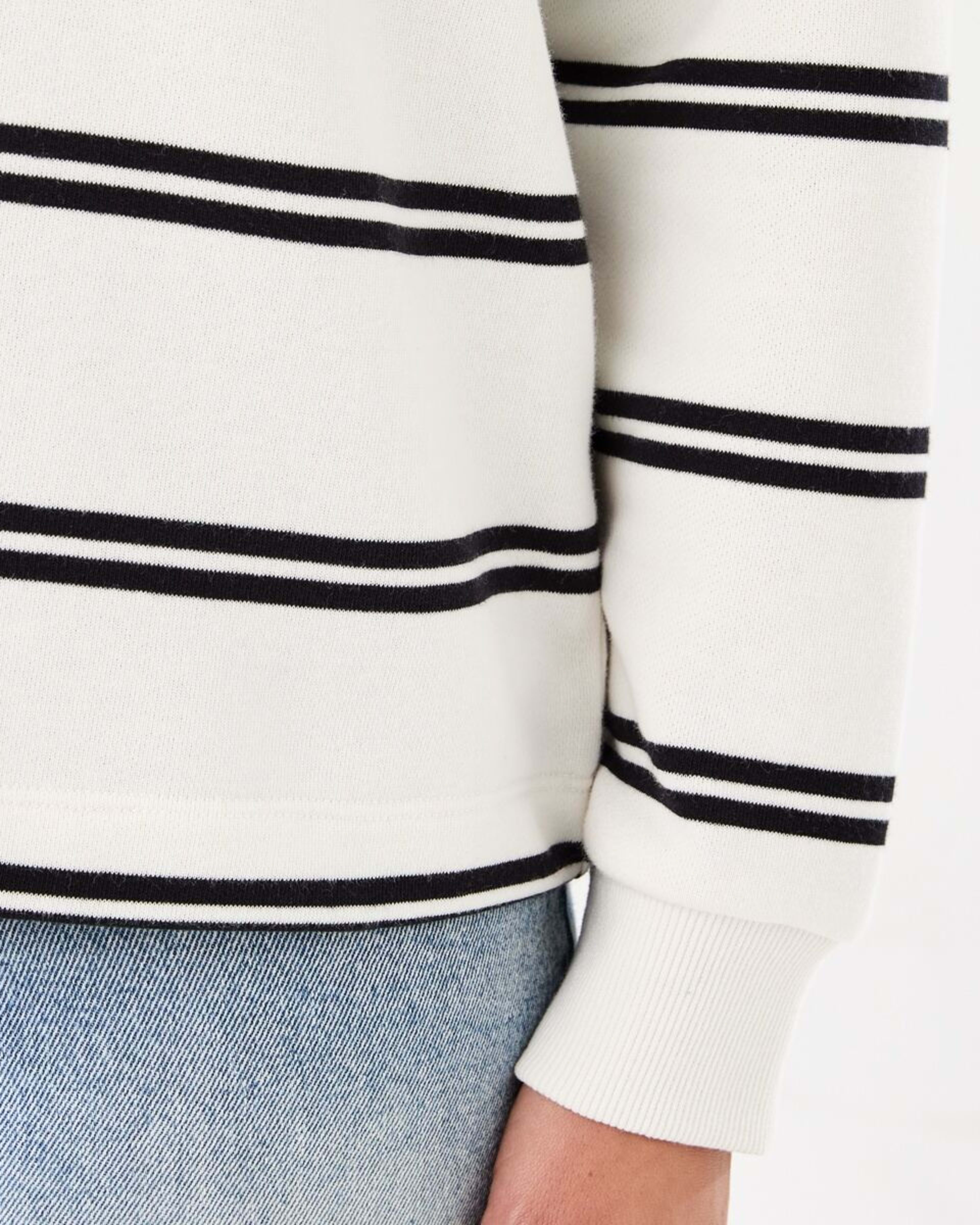 6 Striped Polo Sweatshirt Bea Stripe, 6 of 6