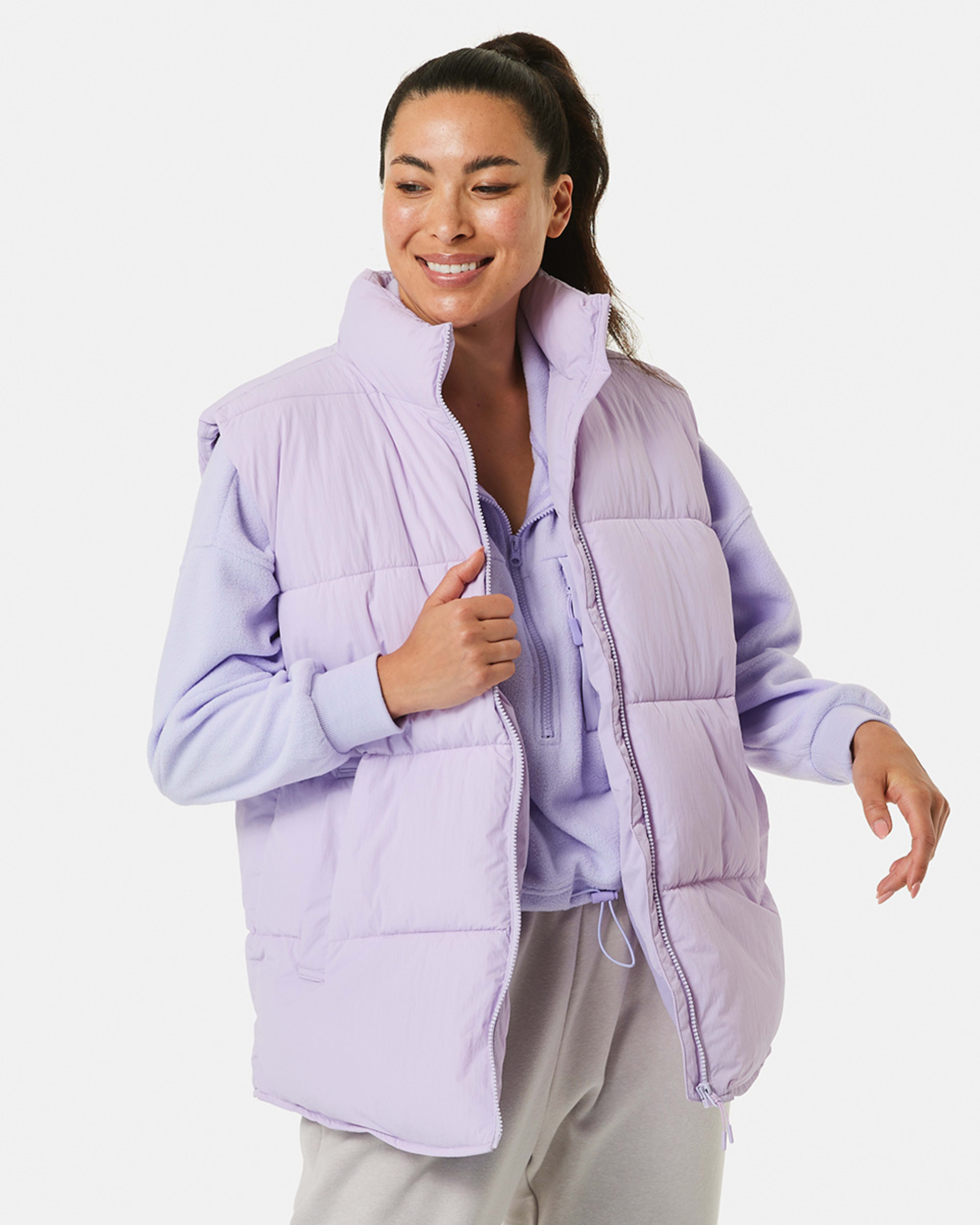 Active Womens Out Oversized Puffer Vest Kmart