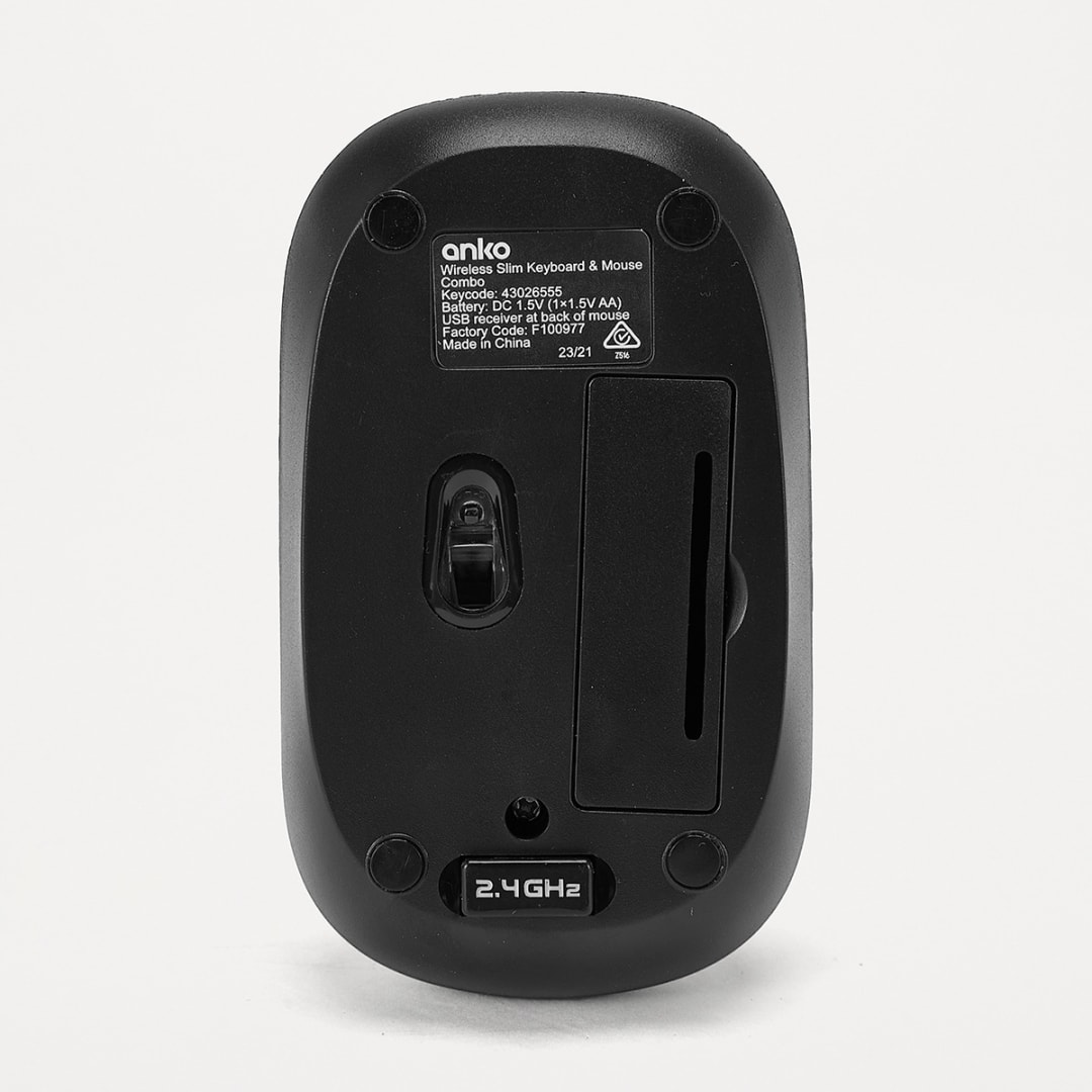 Wireless Slim Keyboard & Mouse Combo Kmart