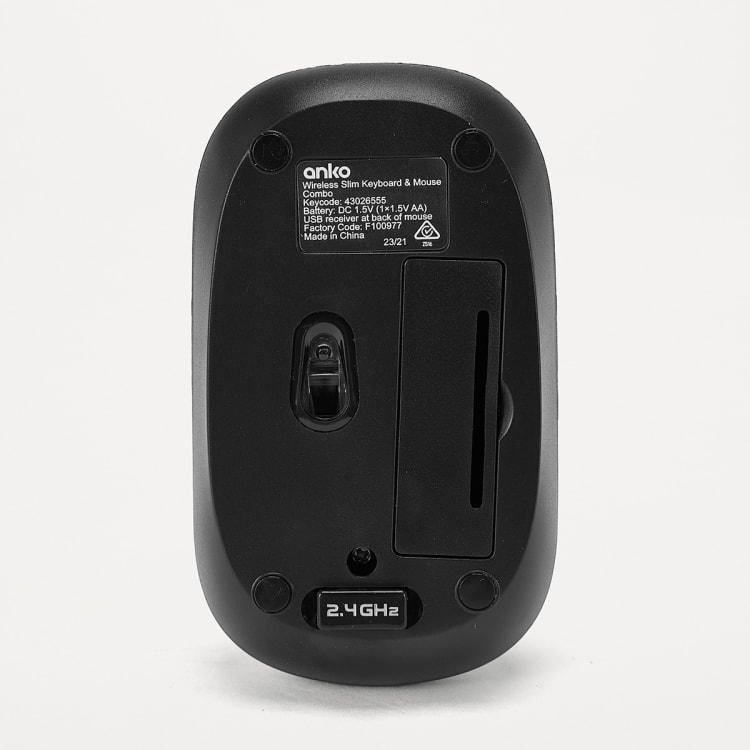 Wireless Slim Keyboard & Mouse Combo Kmart