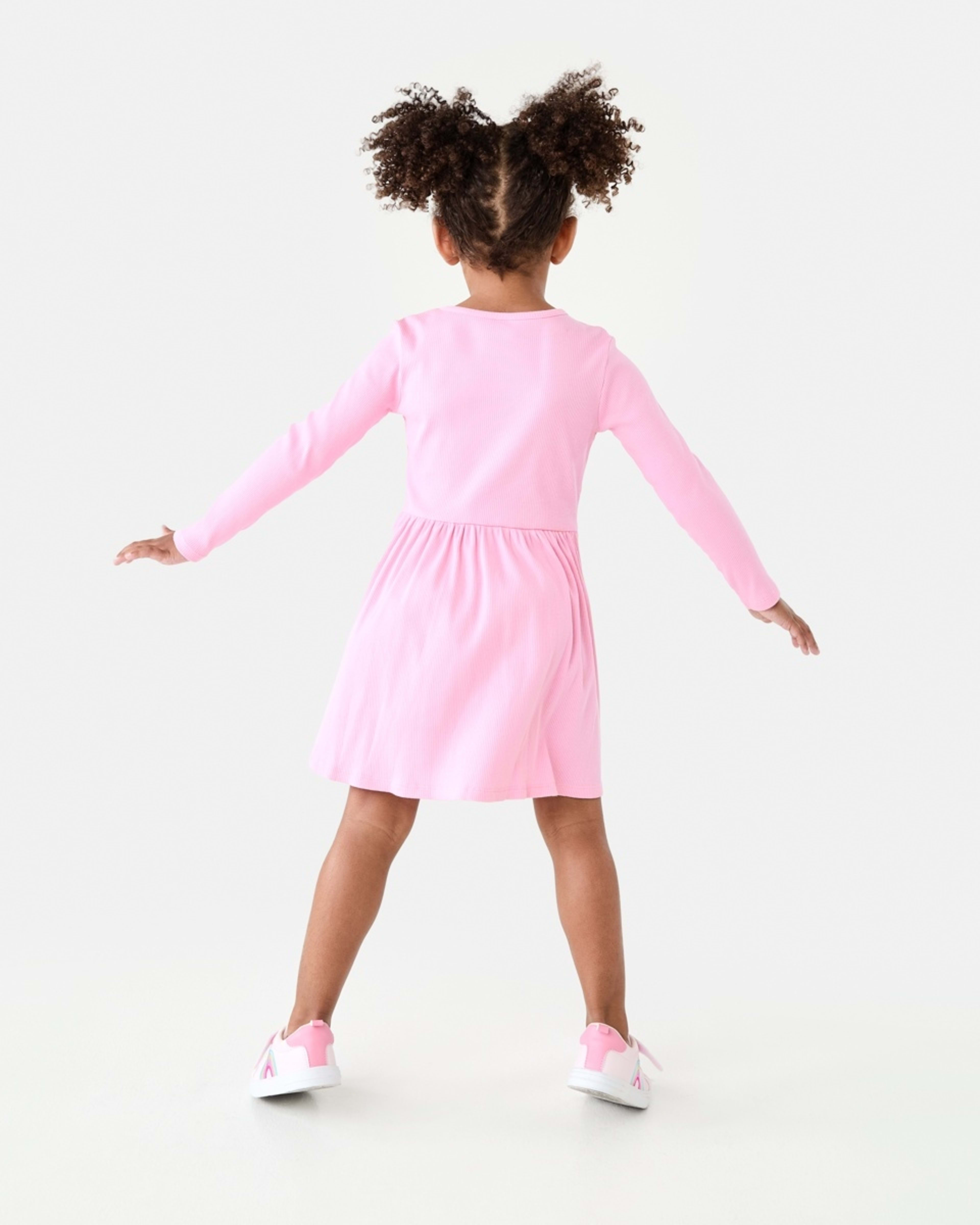 7 Rib Jersey Dress Pris Pink, 7 of 9