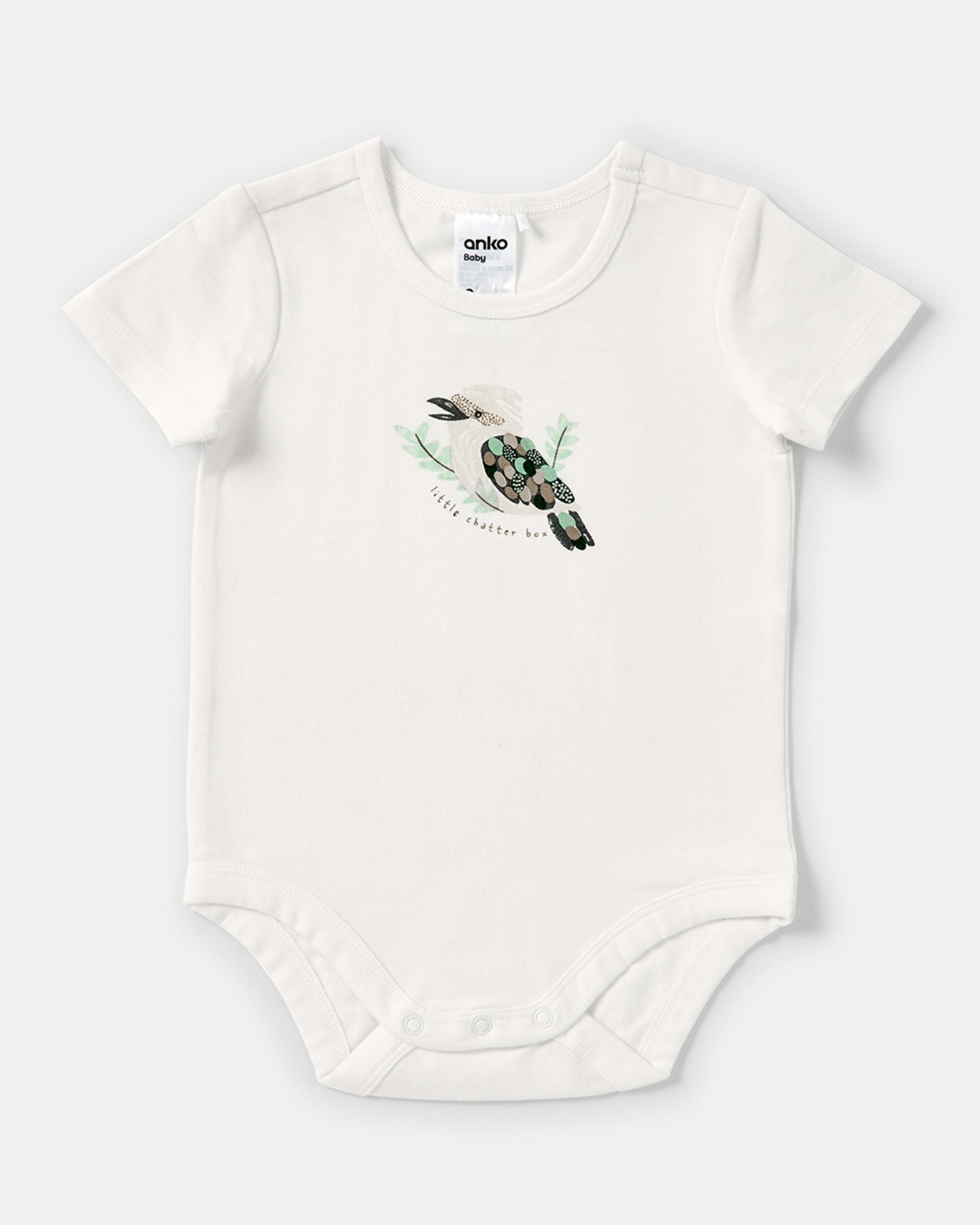 5 3 Pack Short Sleeve Bodysuits Kookaburra, 5 of 8