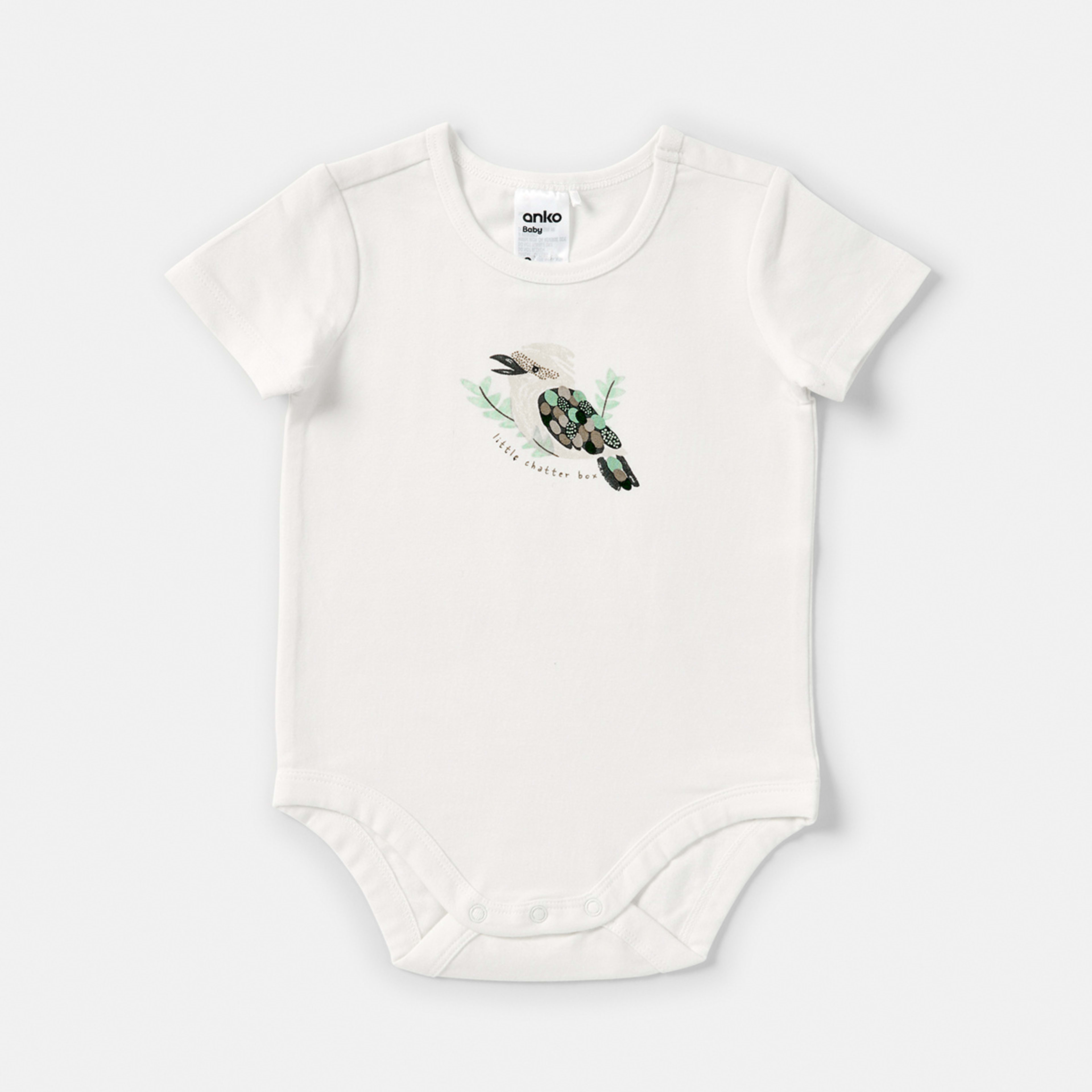 5 3 Pack Short Sleeve Bodysuits Kookaburra, 5 of 8