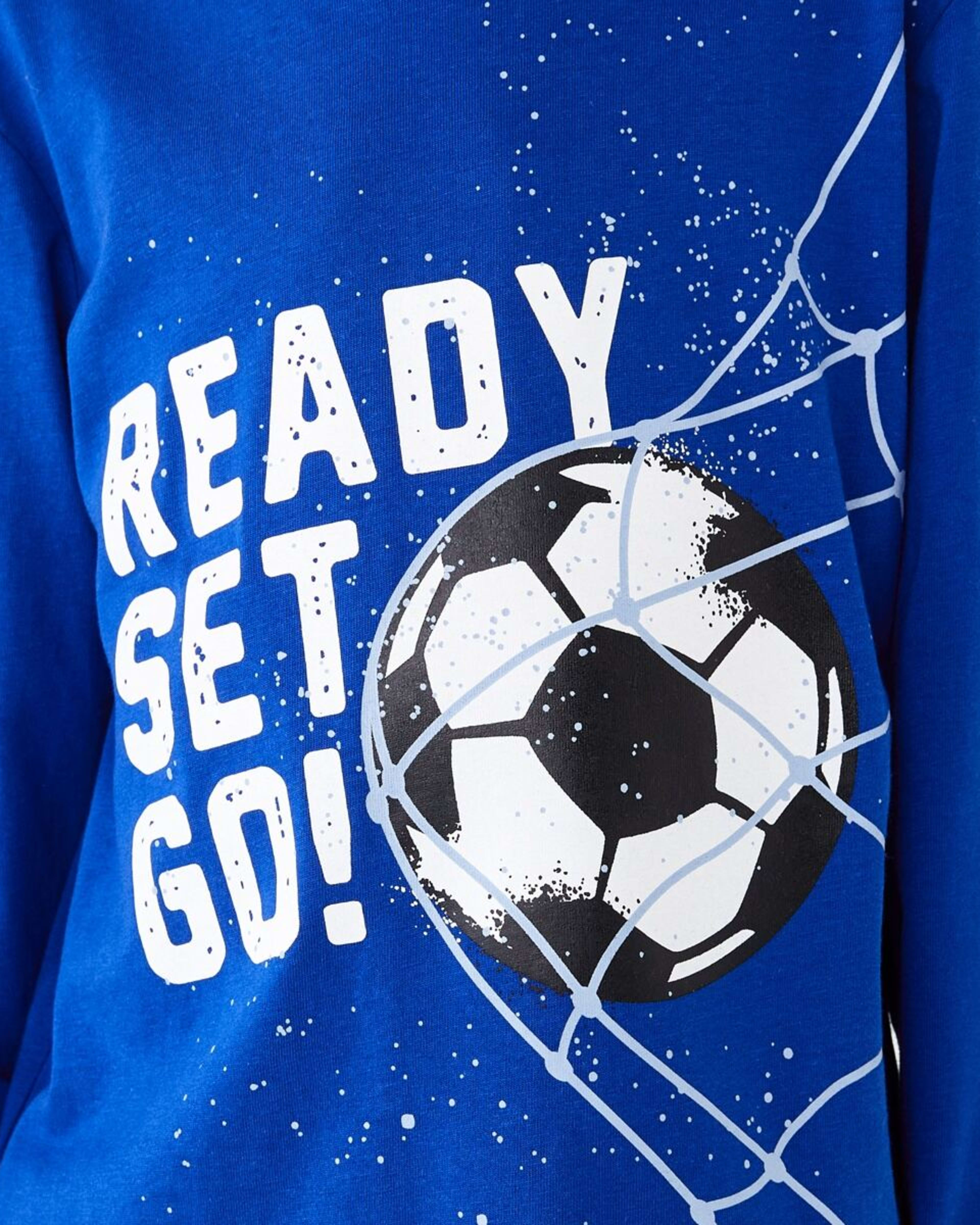 3 Long Sleeve Print T-shirt Blu Soccer, 3 of 7