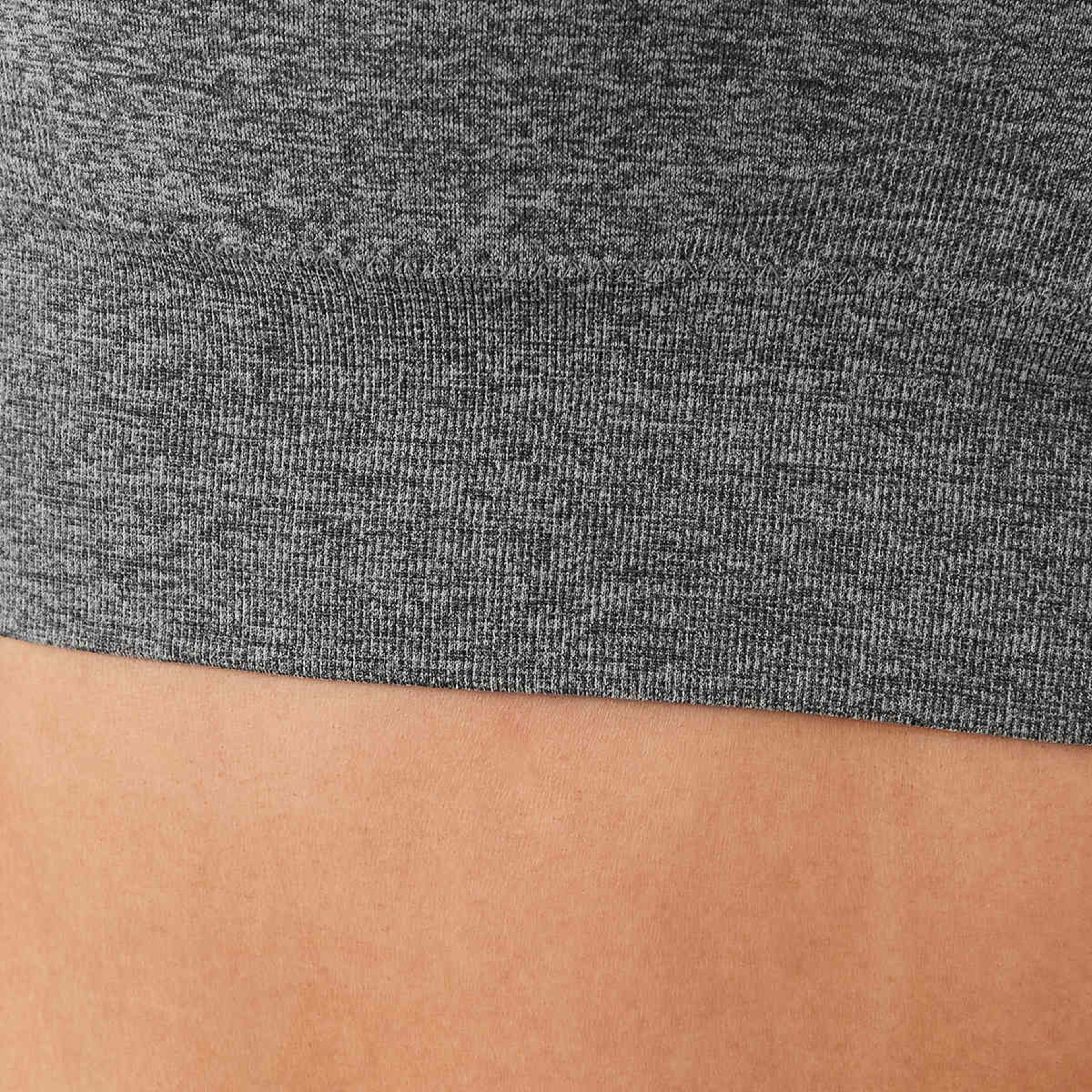 6 Active Womens Low Impact Seamfree Crop Top Soft Grey Marle, 6 of 7