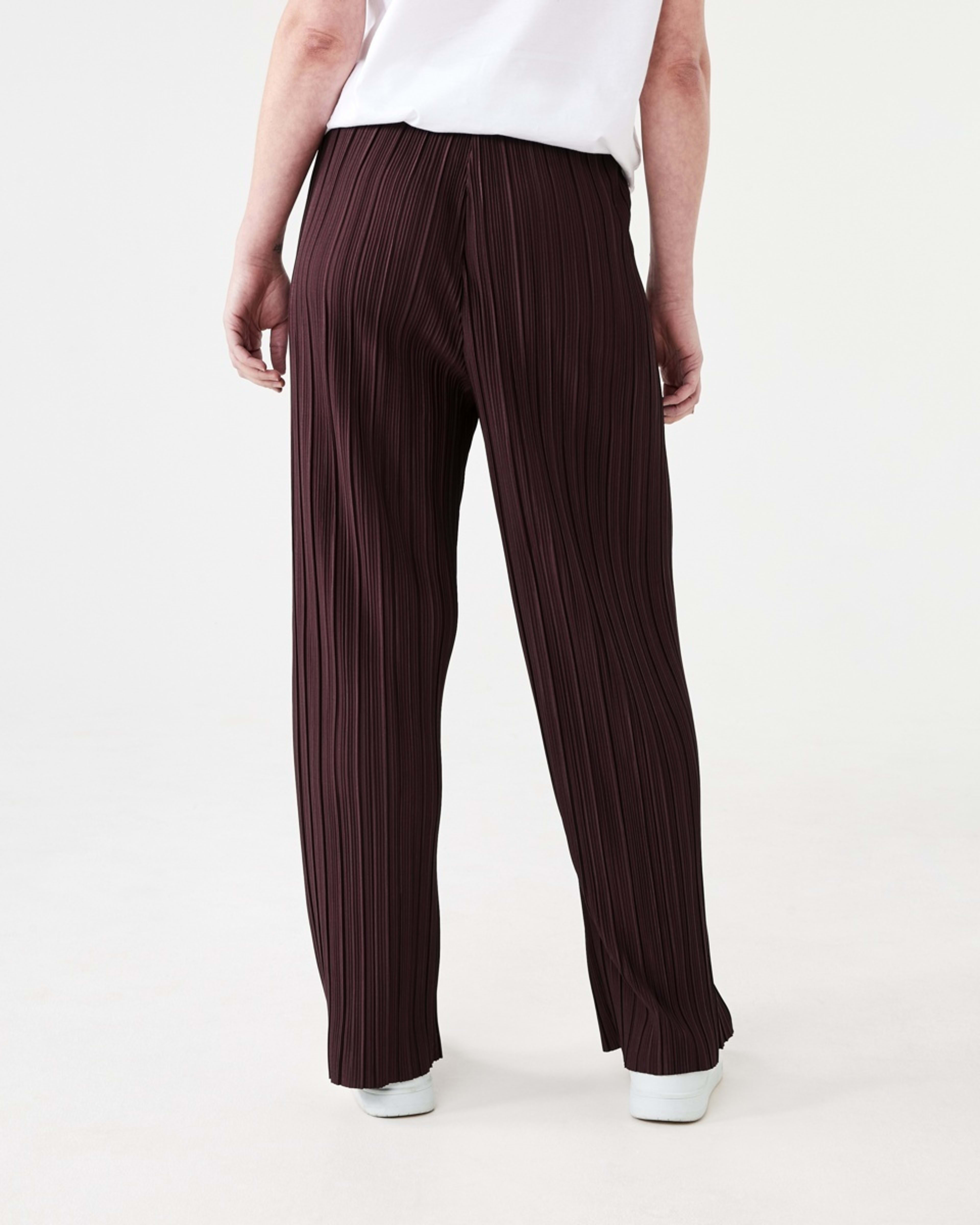 3 Plisse Pants WARM MULBERRY, 3 of 4