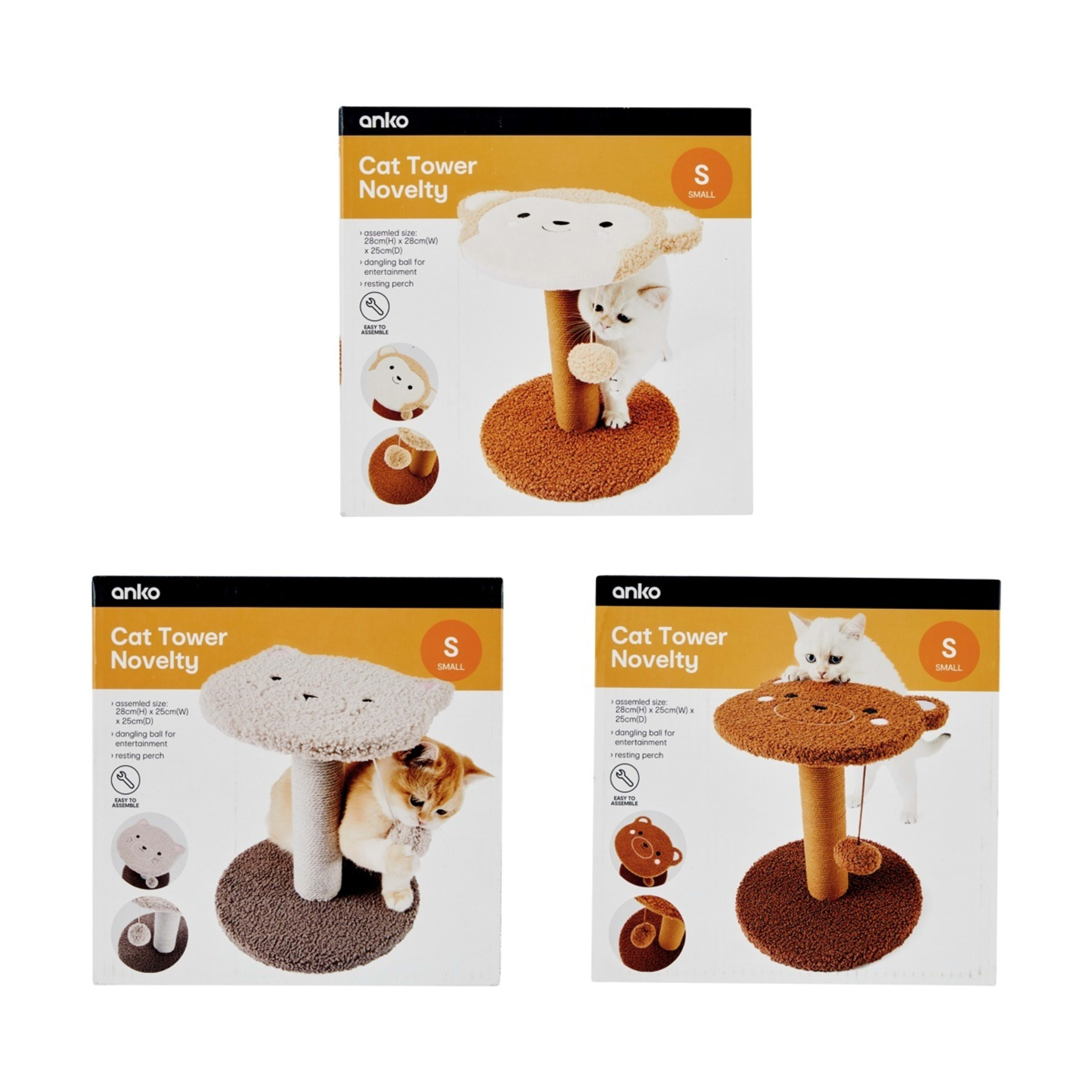 10 Cat Tower Novelty - Assorted, 10 of 10