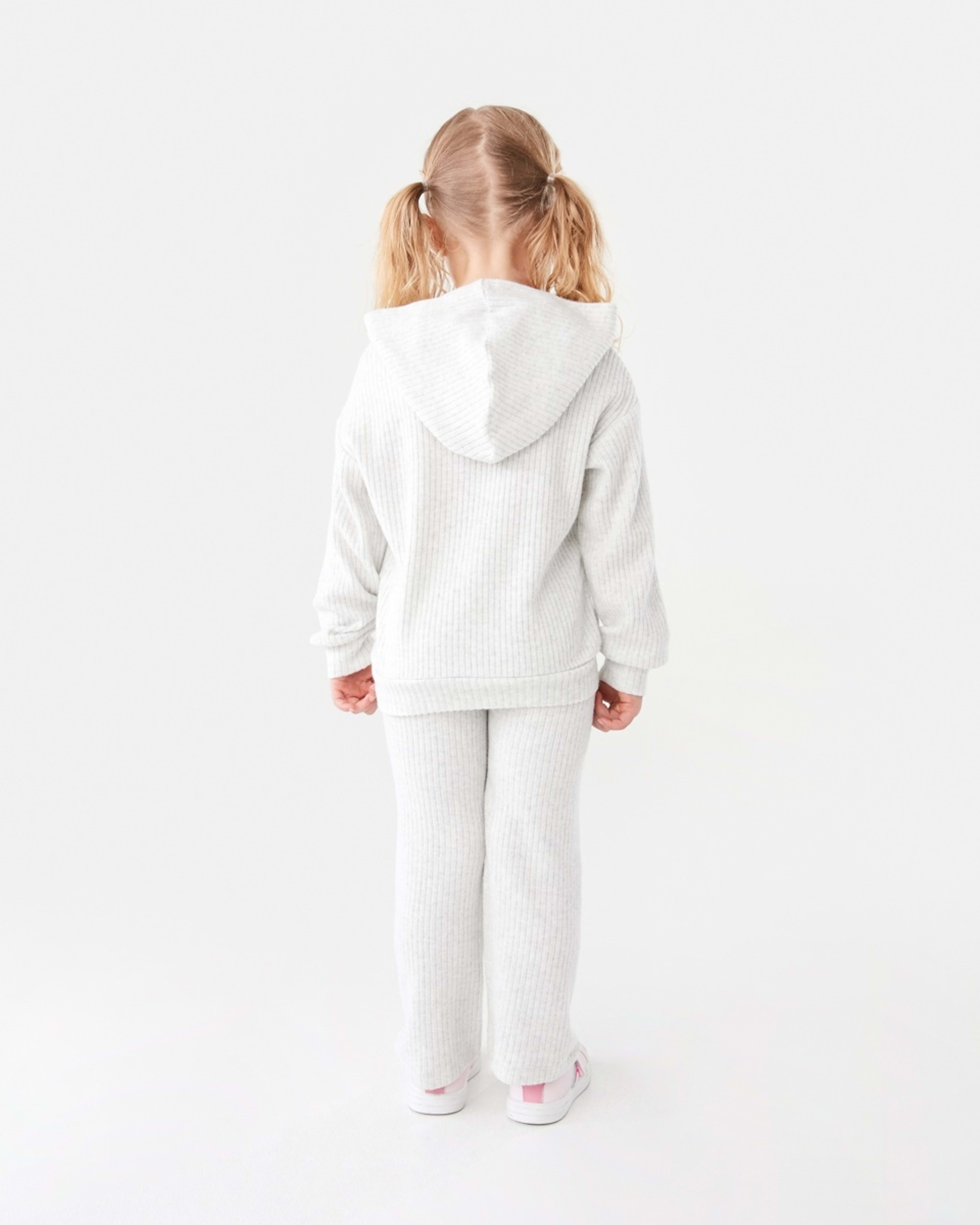 6 Wide Leg Brushed Leggings Wht Marle, 6 of 8