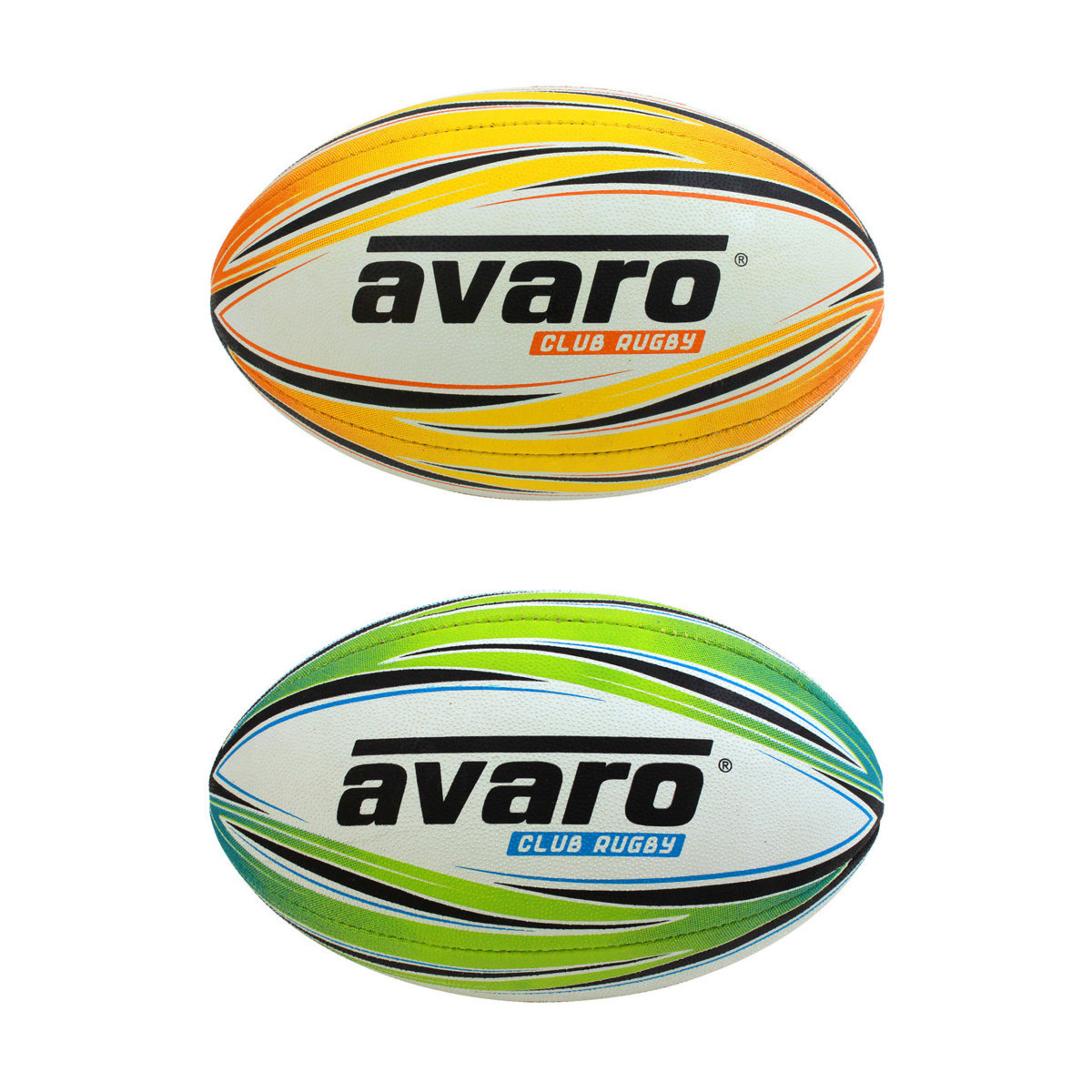 1 Avaro Club Rugby Ball - Size 4, Assorted