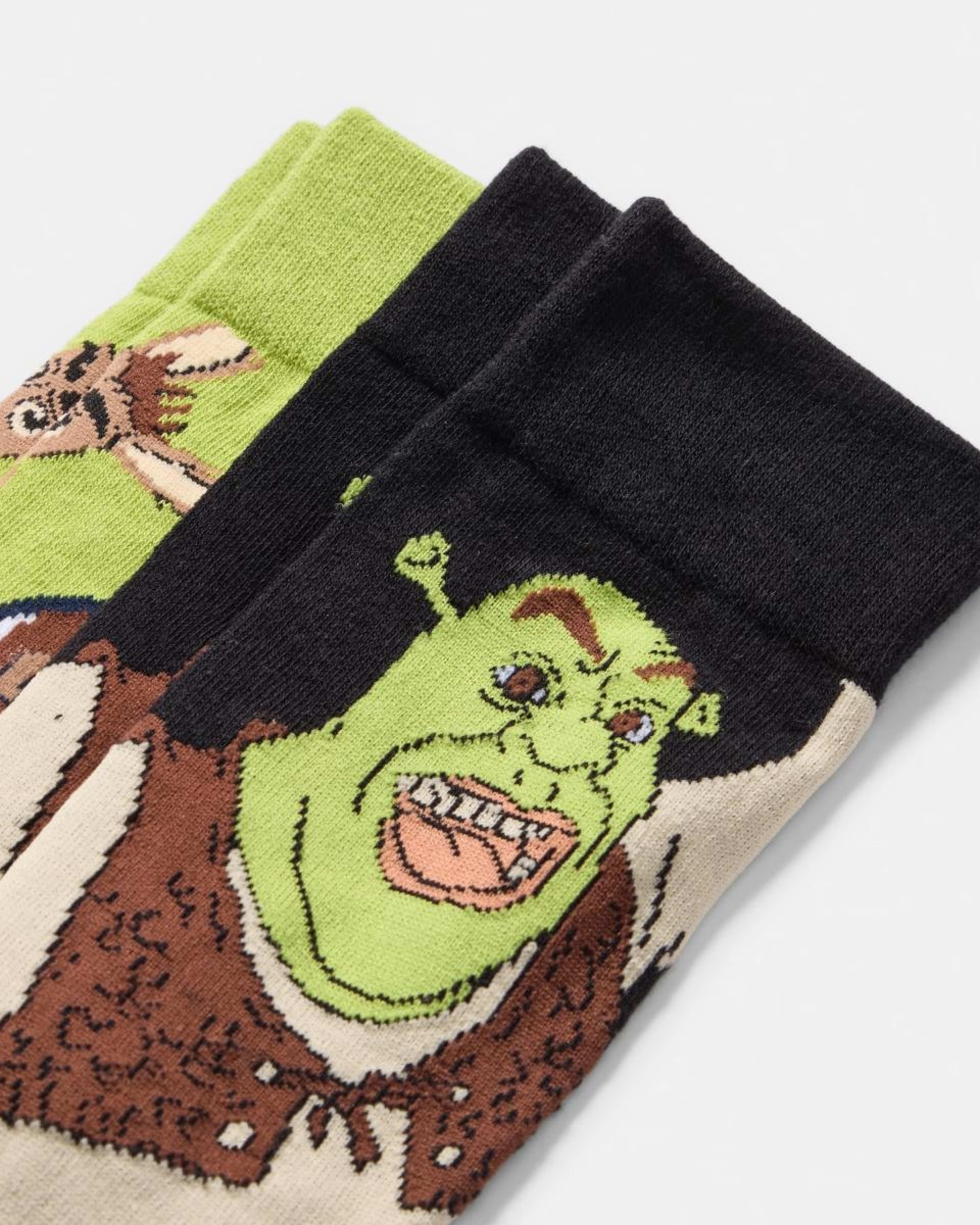 2 2 Pack Shrek License Socks 2PK SHREK, 2 of 2