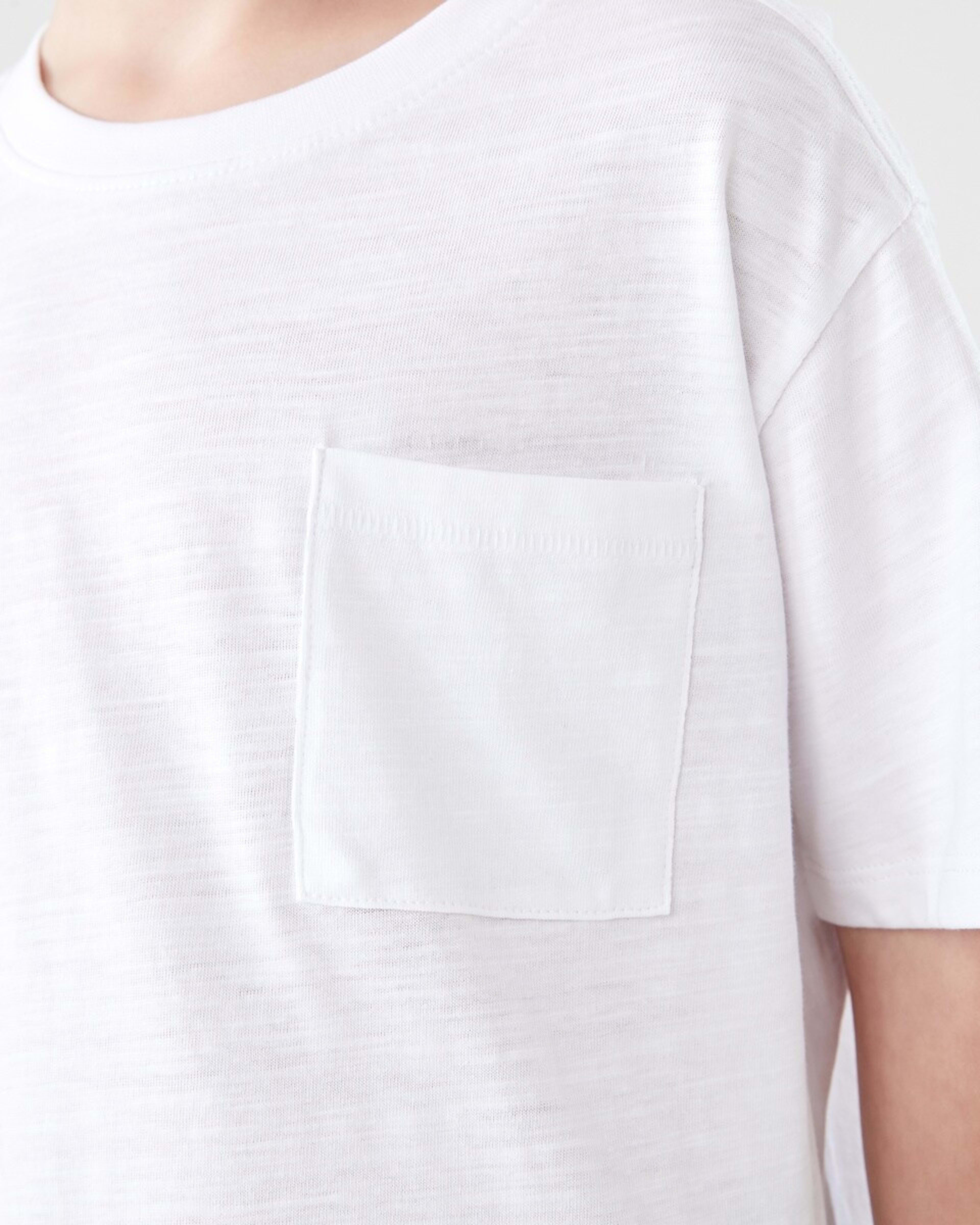 4 Plain Cotton T-shirt WHITE, 4 of 6