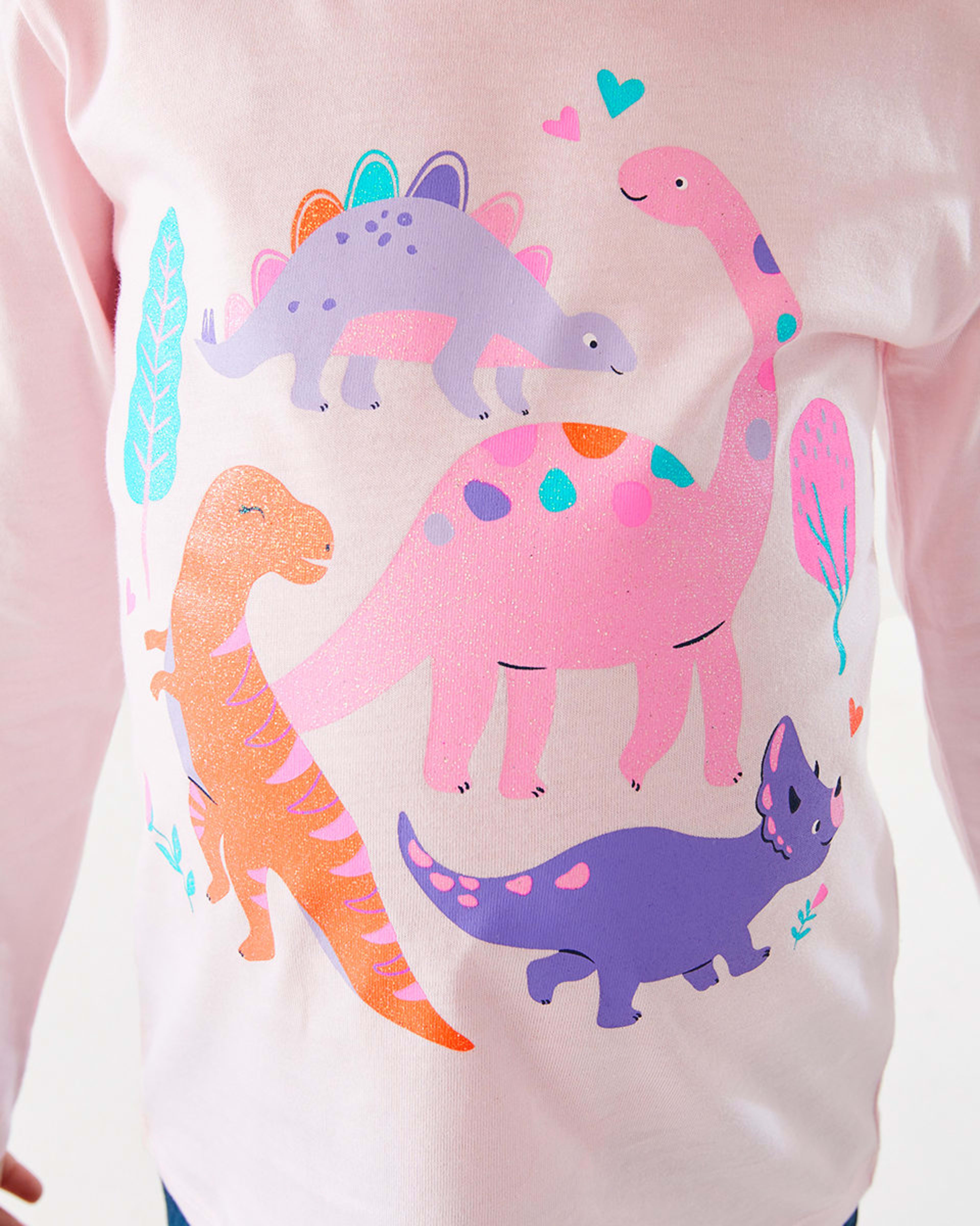 4 Long Sleeve Placement Print T-shirt Dinosaurs, 4 of 8