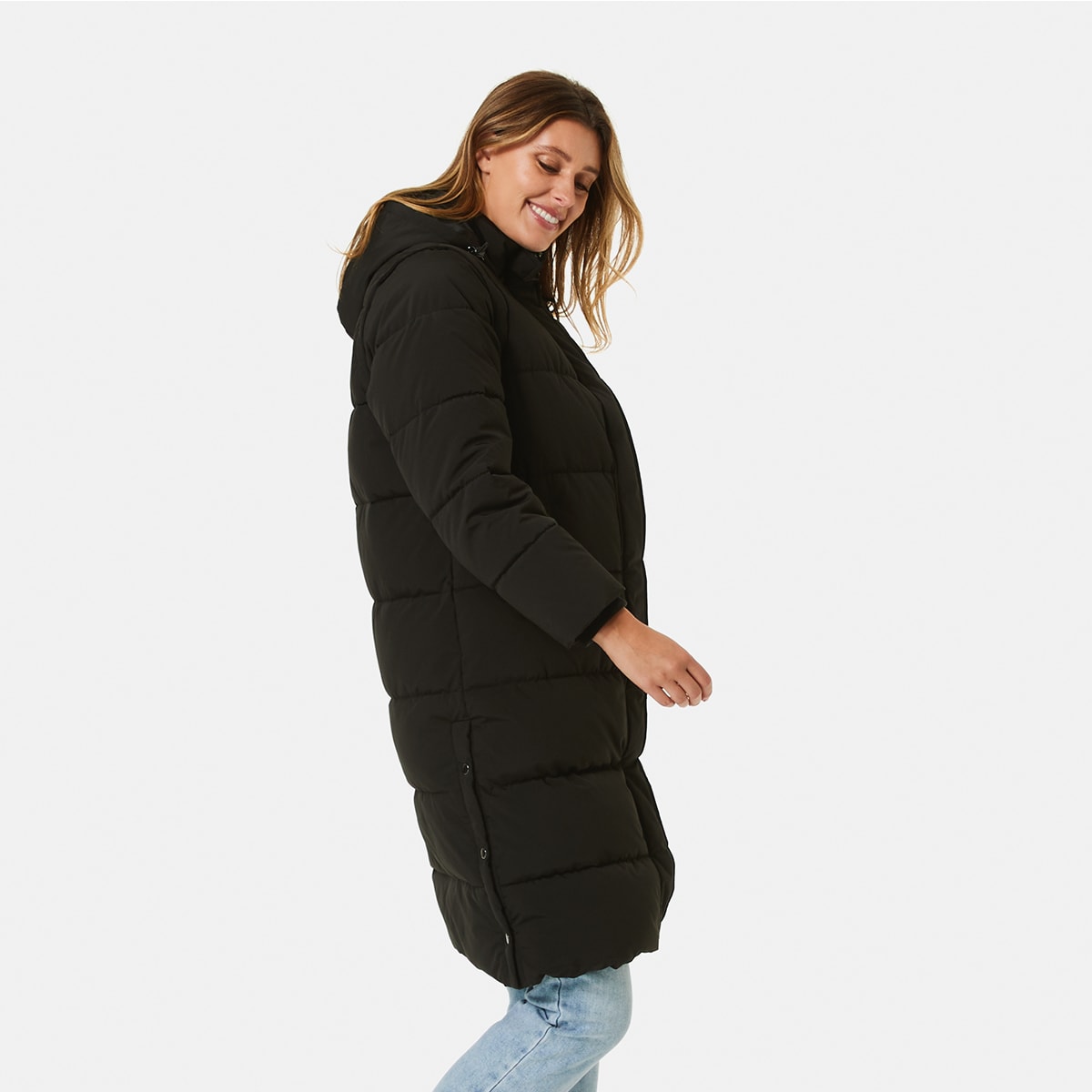 Long puffer jacket kmart on sale