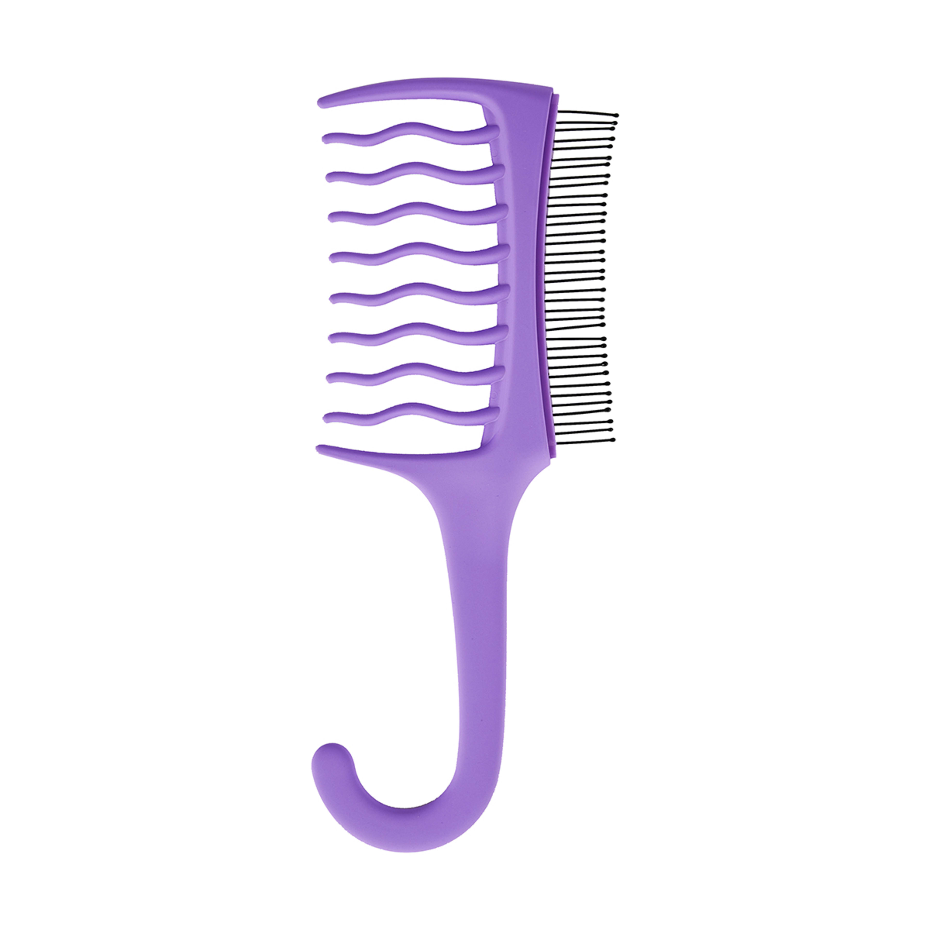 2 OXX Haircare Tease 2-in-1 Fine Brush and Comb - Purple, 2 of 5