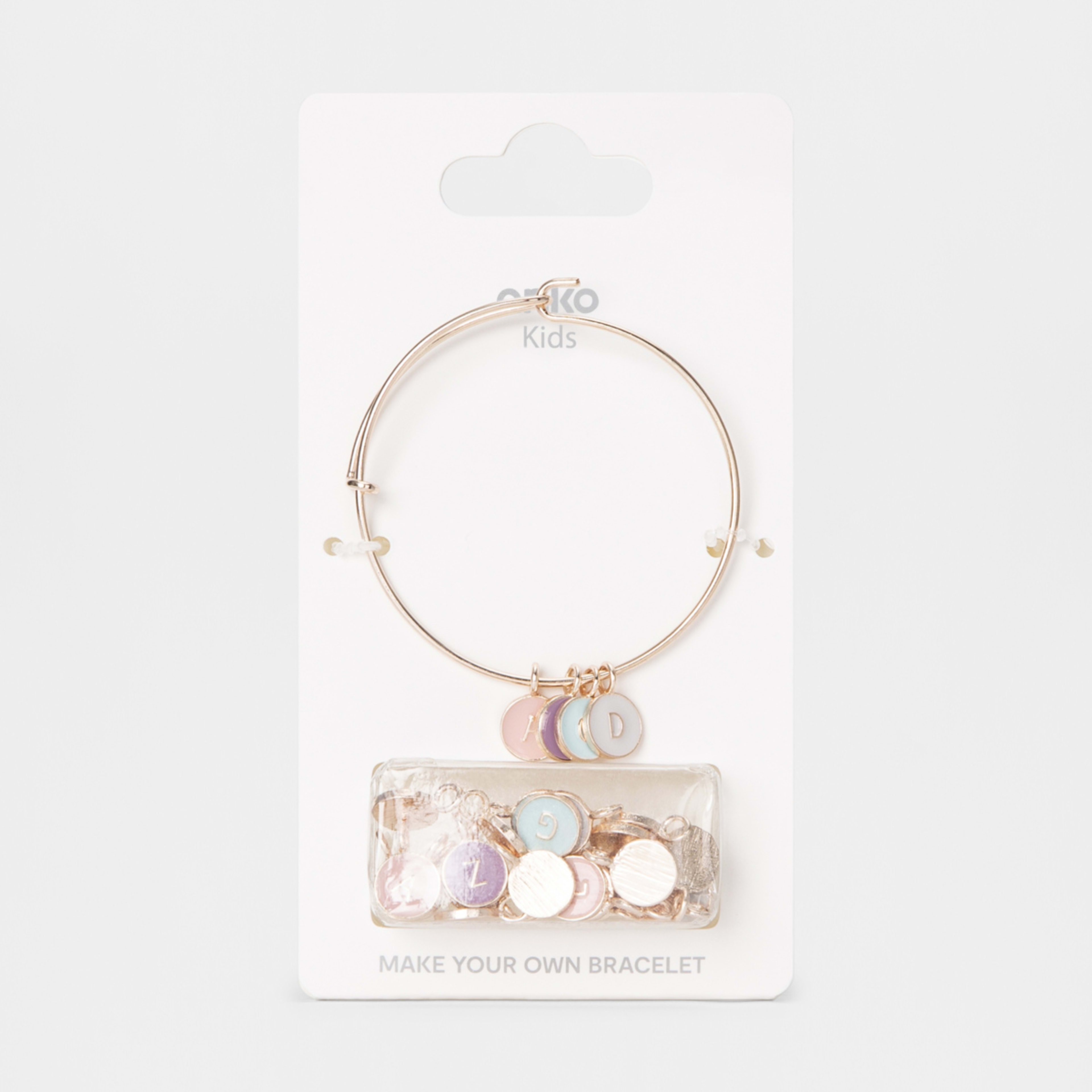 4 Alphabet Bracelet - Gold Tone, 4 of 4