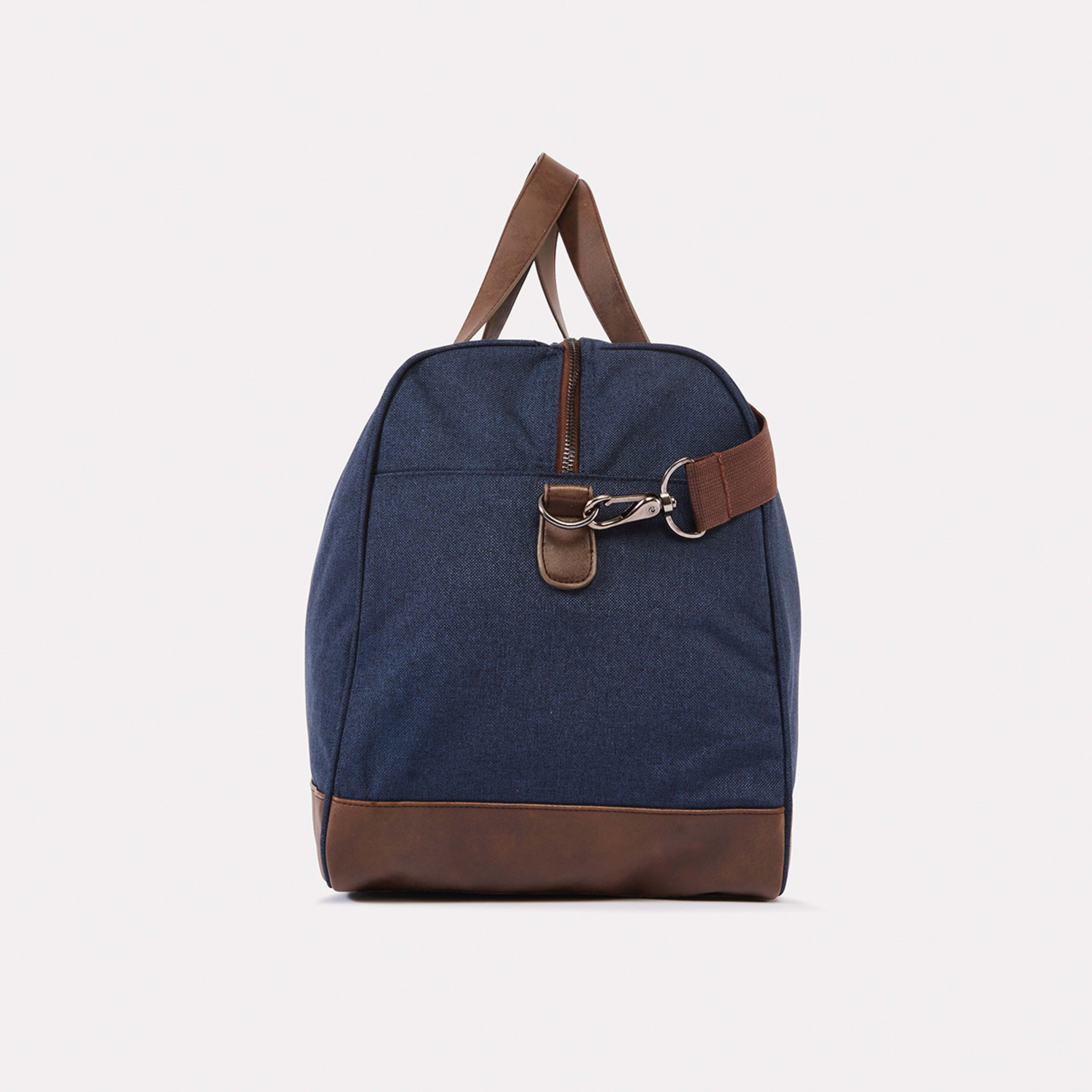 Fitzroy Duffle Navy Tan Kmart