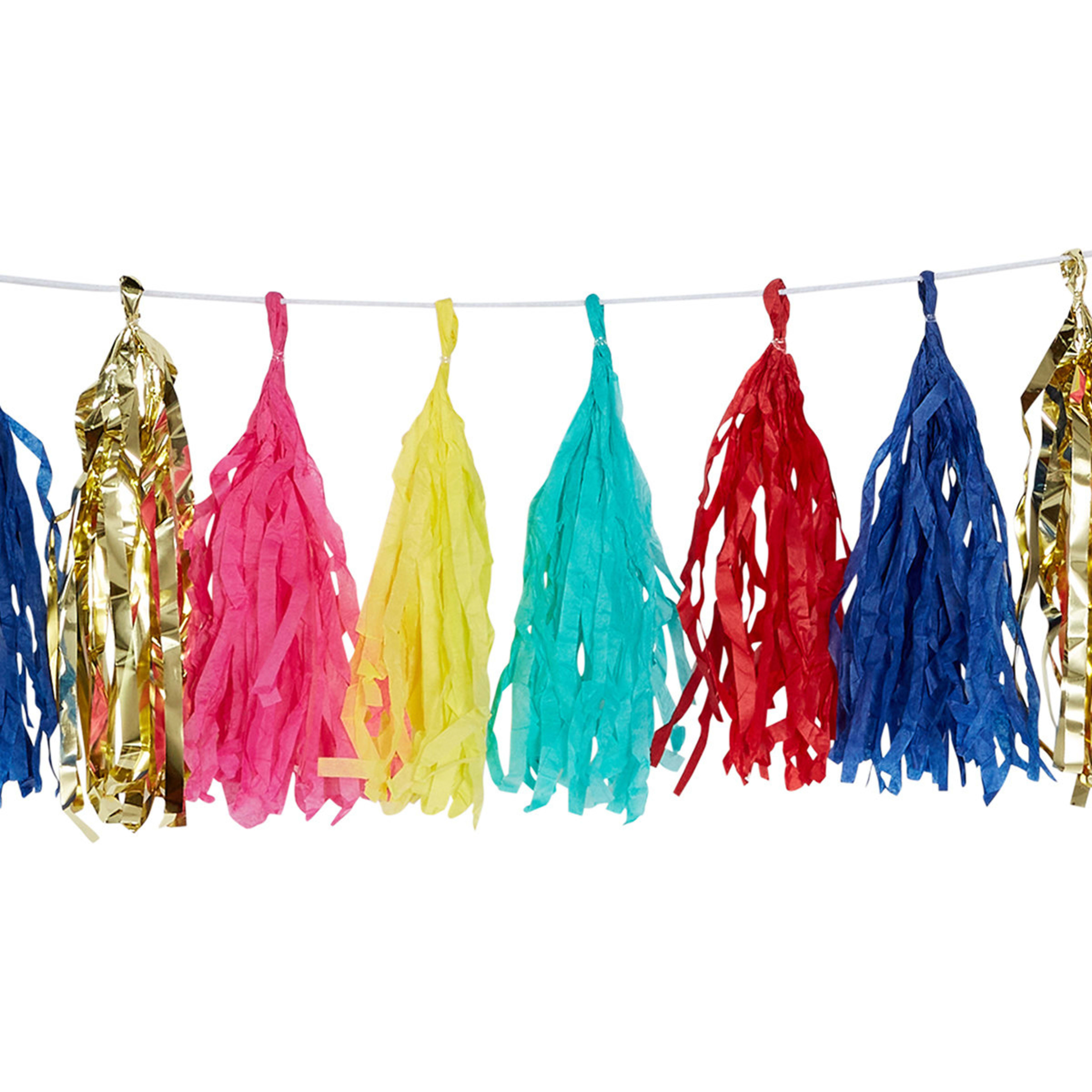 3 Brights Tassel Garland, 3 of 4