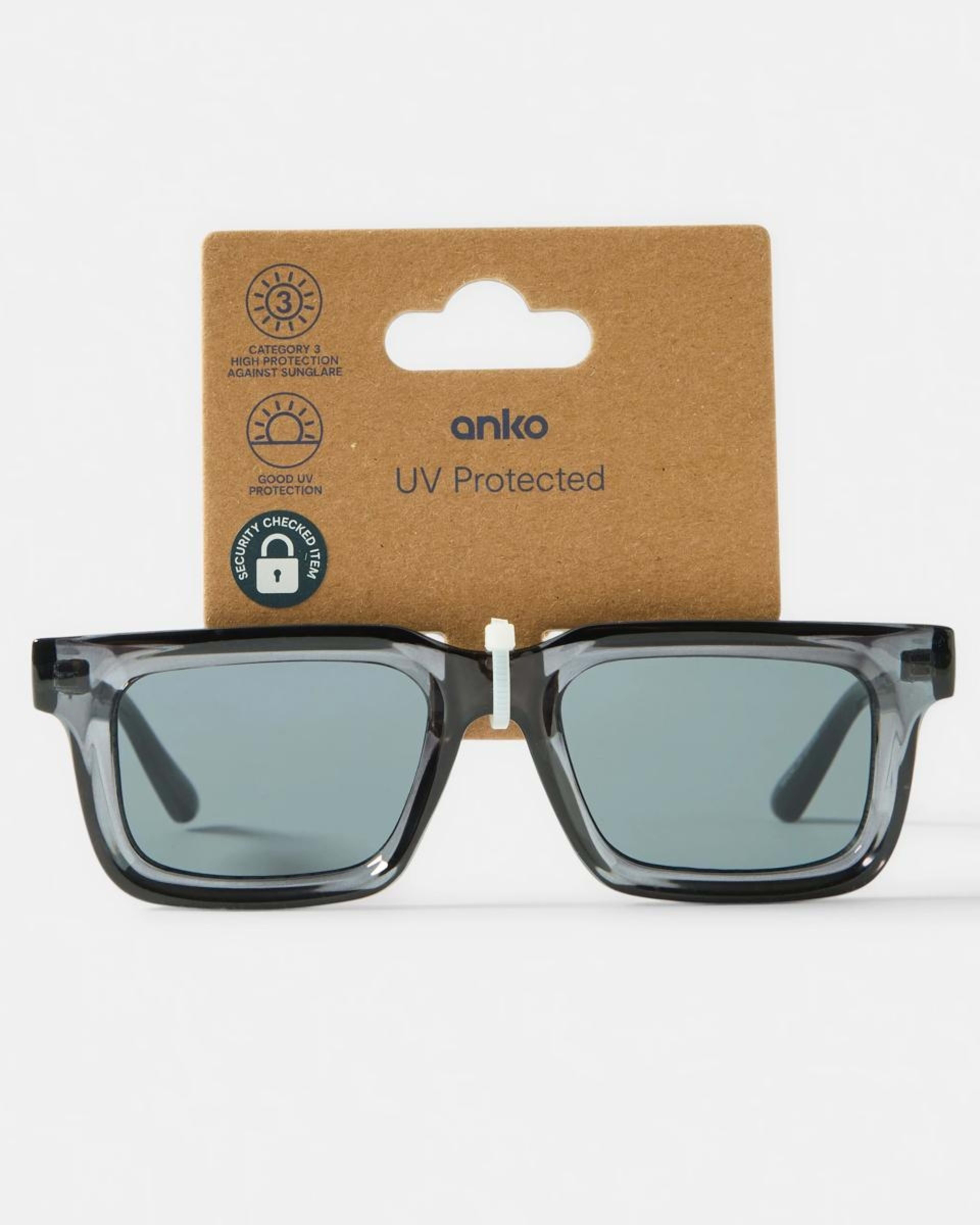6 Fashion D Frame Sunglasses Black, 6 of 6