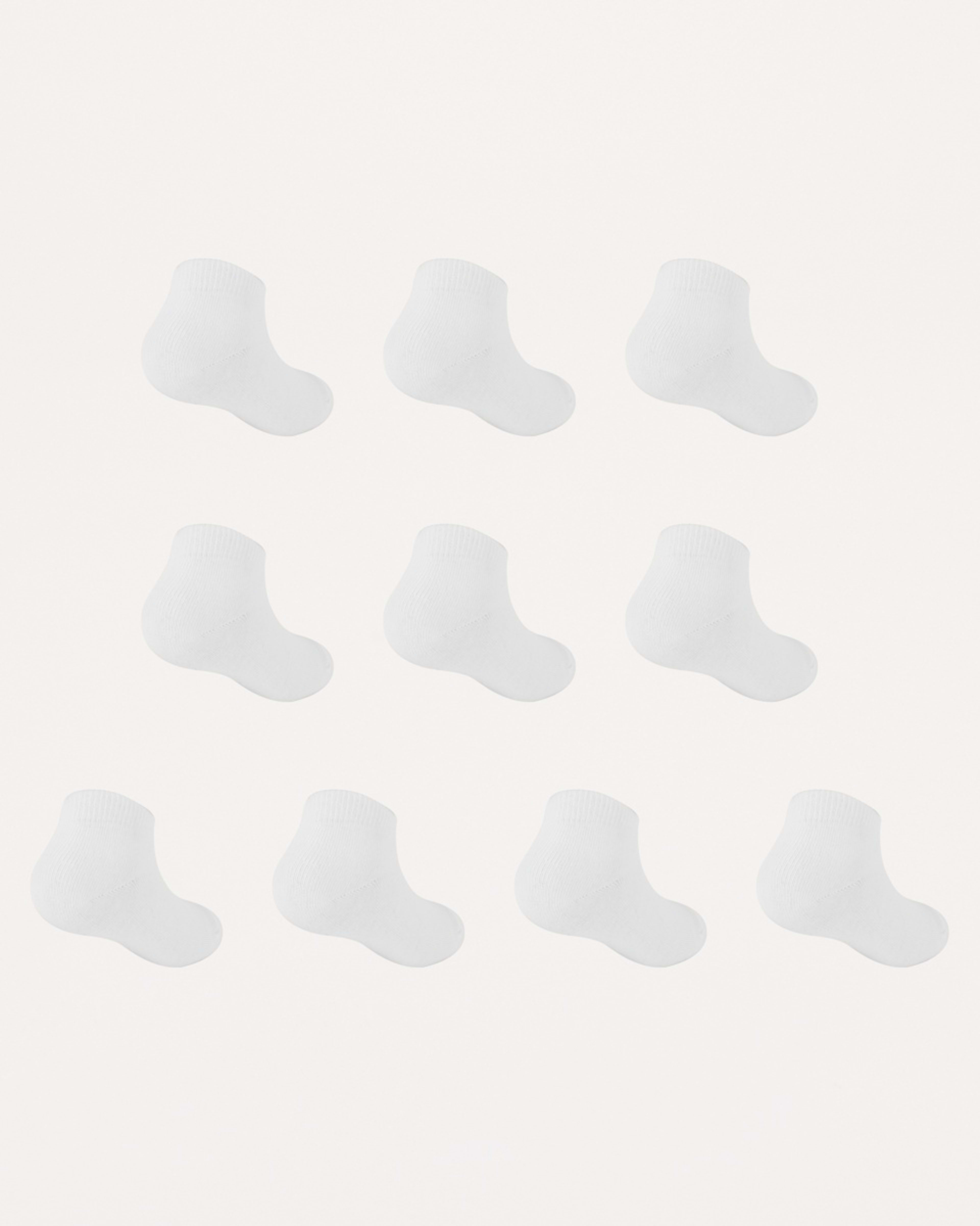 2 10 Pack Trainer Socks White, 2 of 3