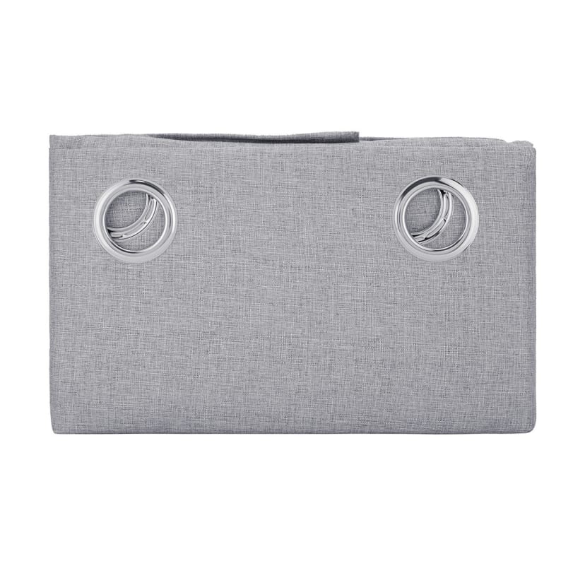 Monaco Double Width Eyelet Curtain Grey Kmart