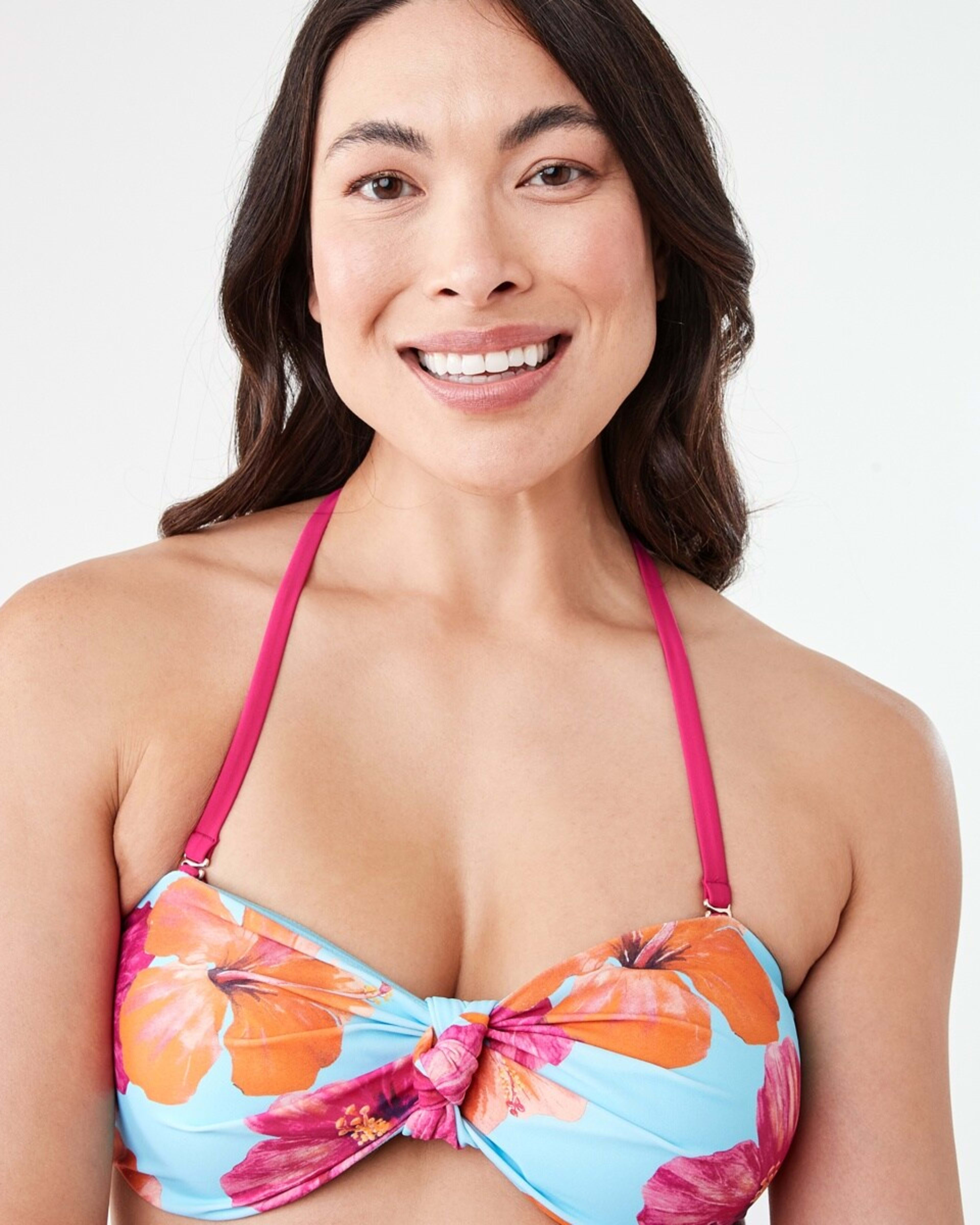 5 Bandeau Swim Top HOT TROP CLEAR AQUA, 5 of 10