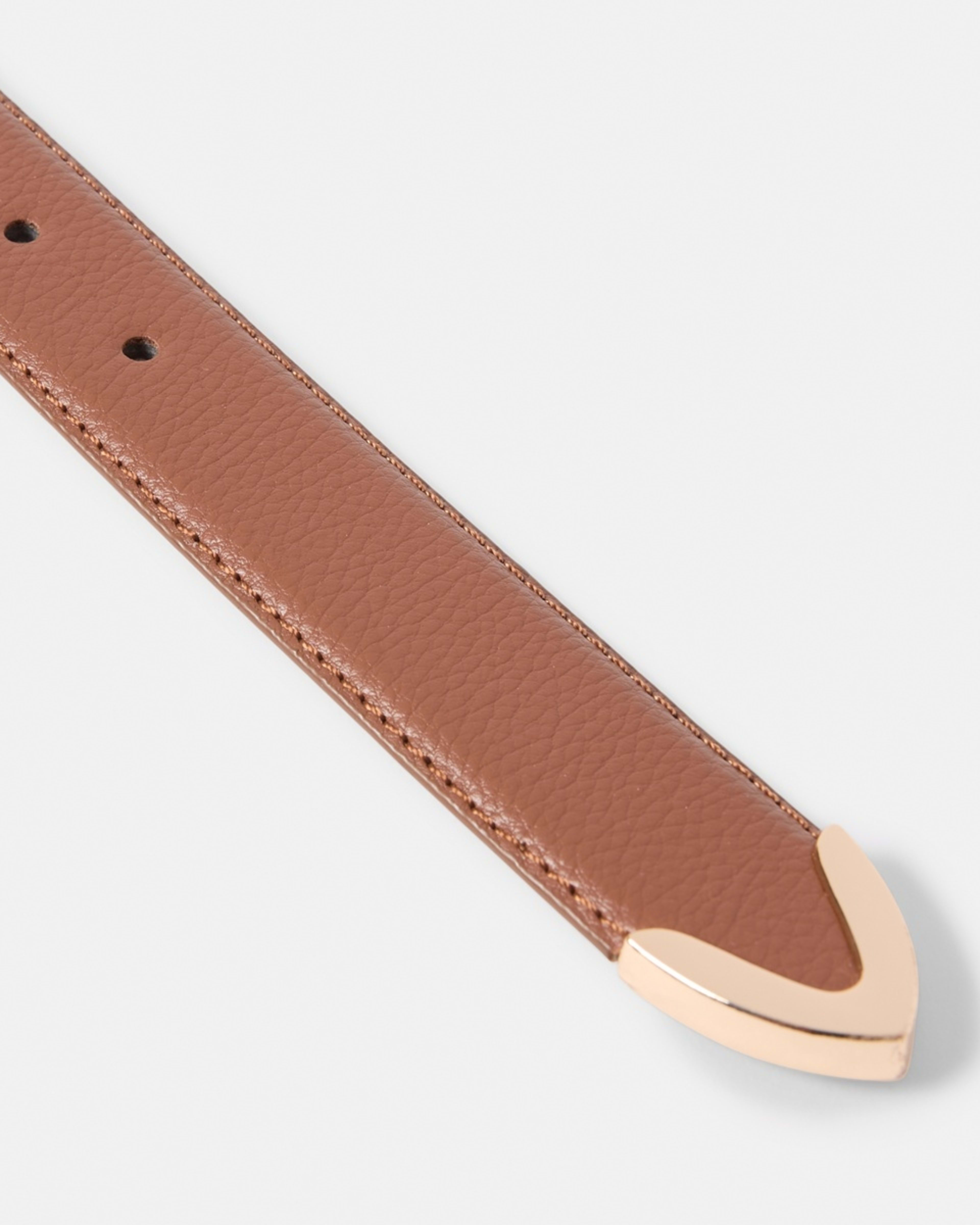 3 Statement Buckle Belt RICH TAN, 3 of 6