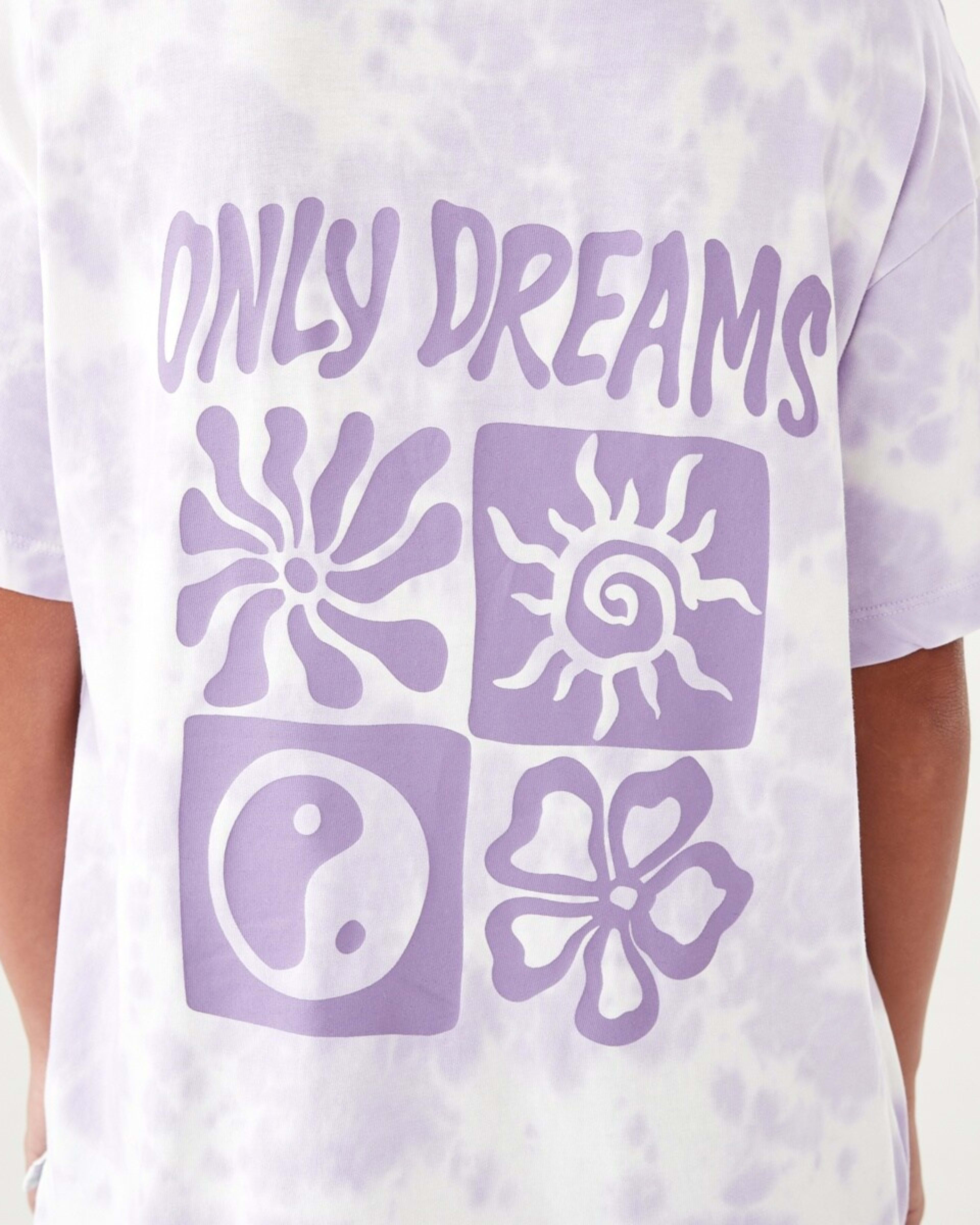5 Oversized T-shirt Soft Lilac Tie Dye Multi, 5 of 9