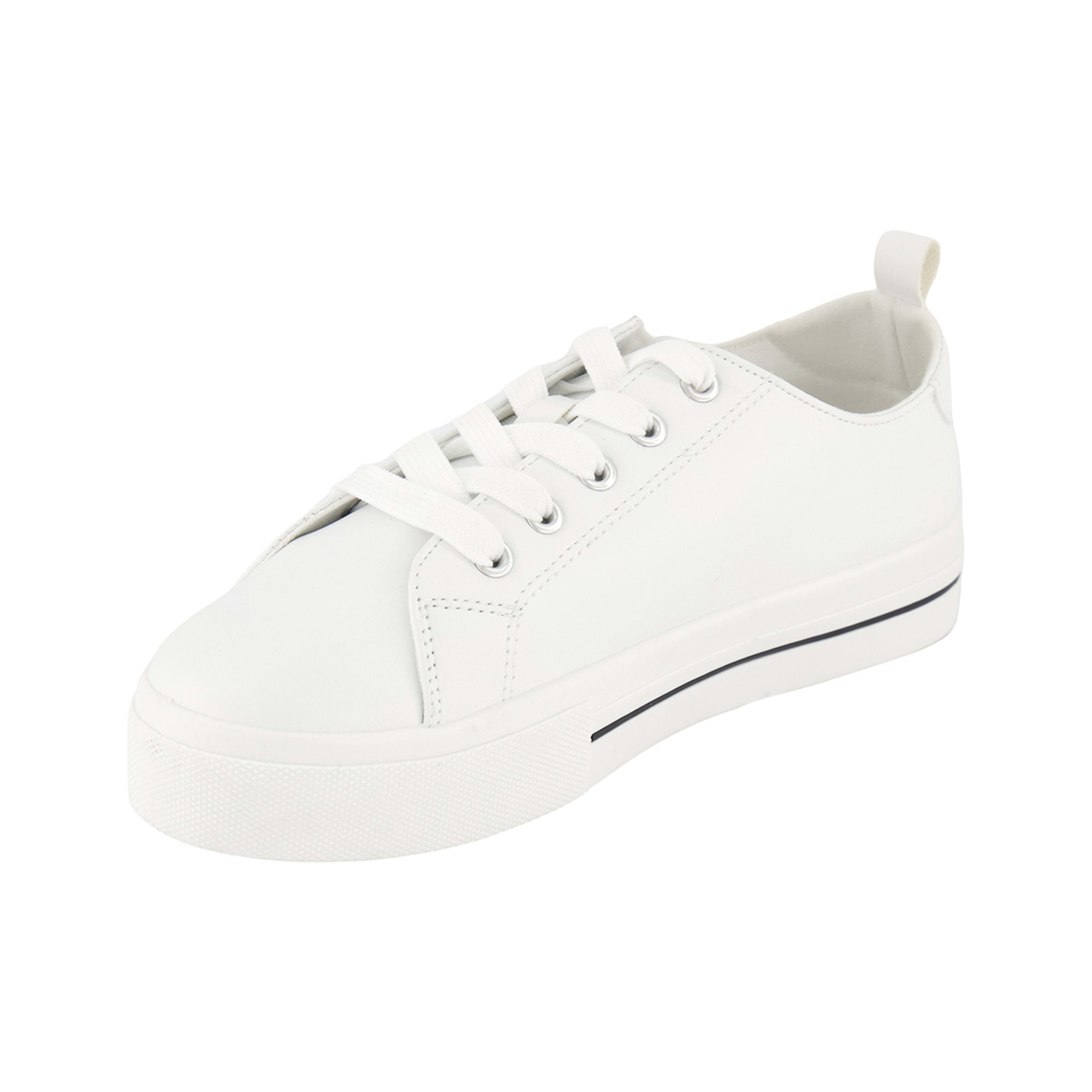 3 Platform Lace Up Sneakers White, 3 of 5