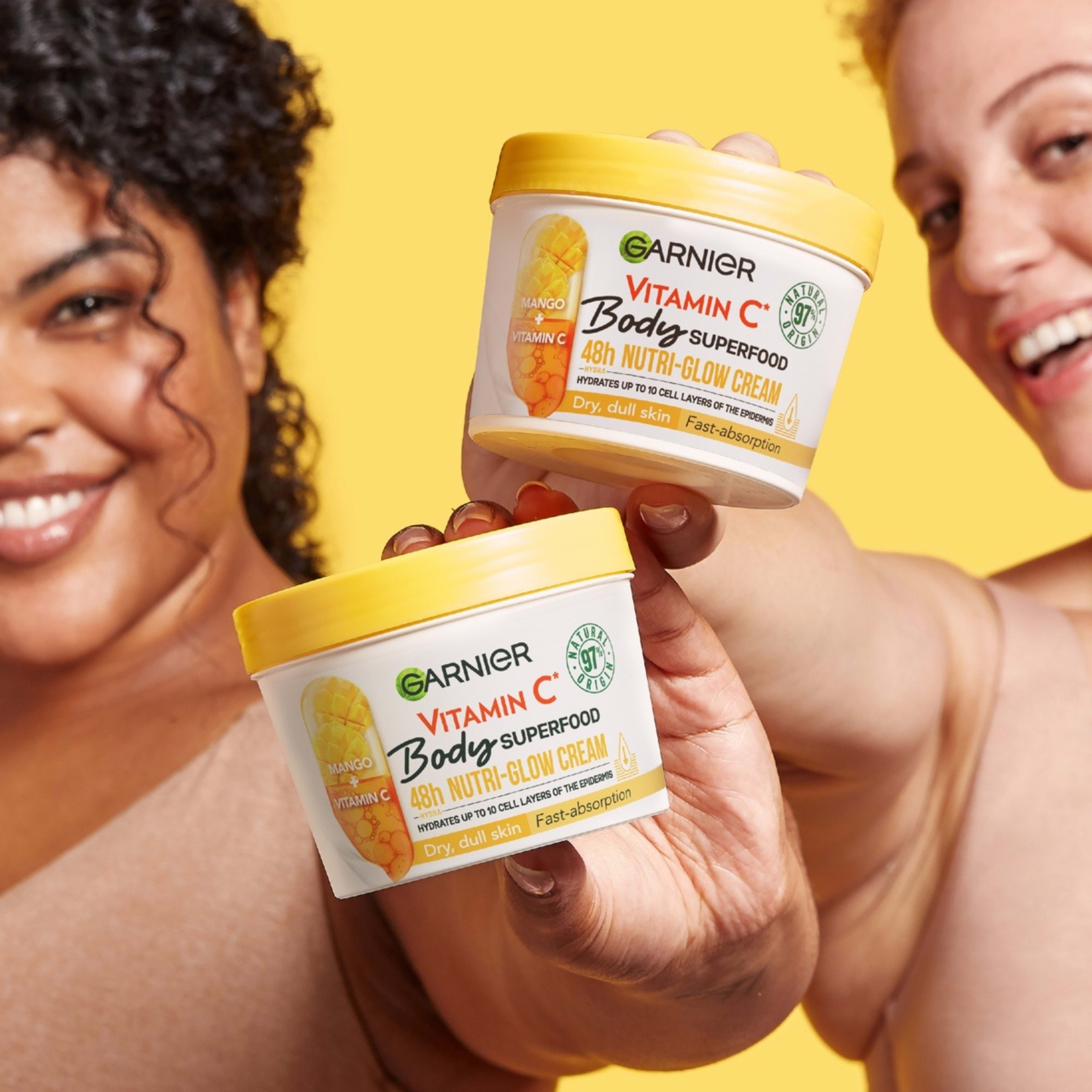 6 Garnier Body Superfood 48H Nutri-Glow Cream 380ml - Mango and Vitamin C, 6 of 6