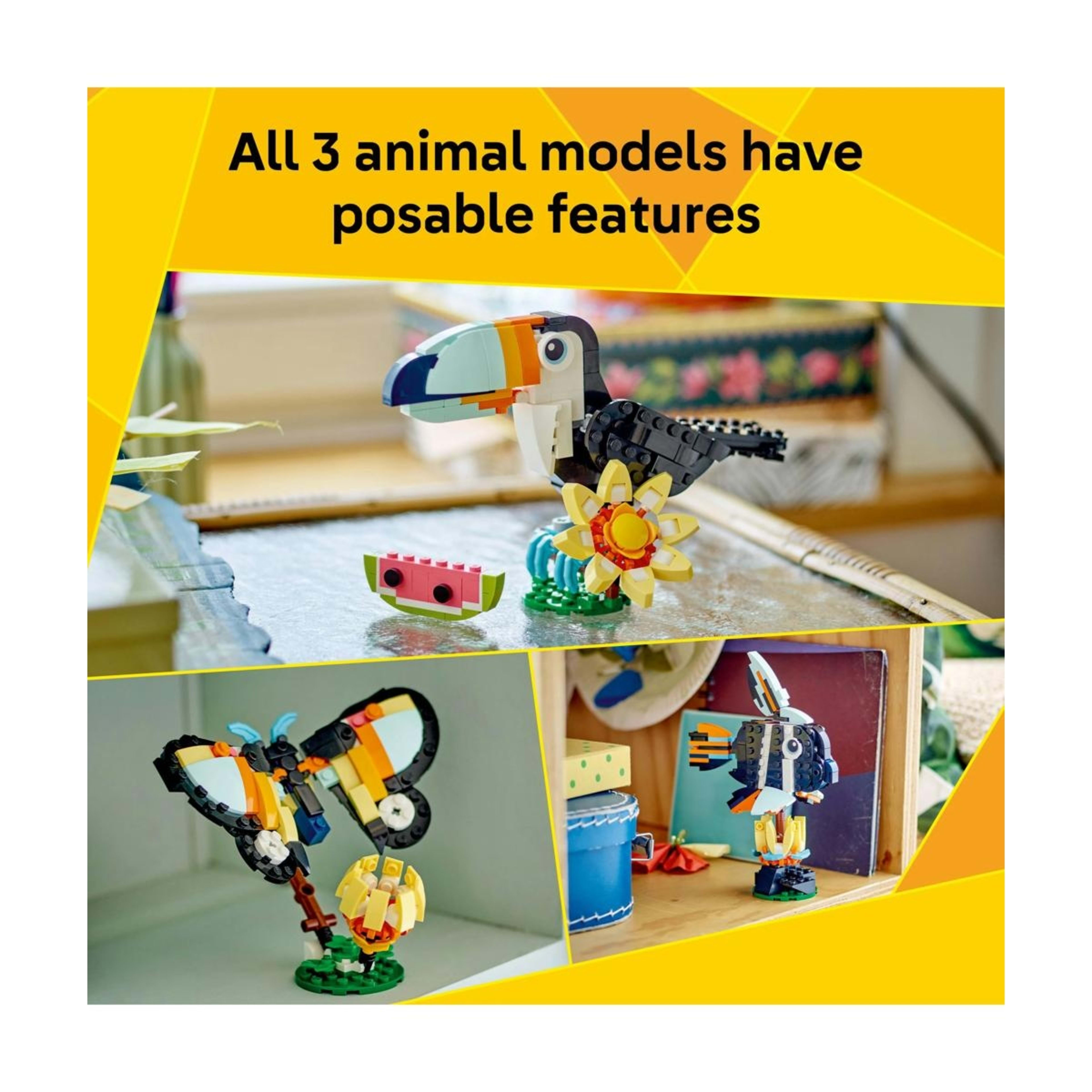 4 LEGO Creator Wild Animals: Tropical Toucan 31173, 4 of 10