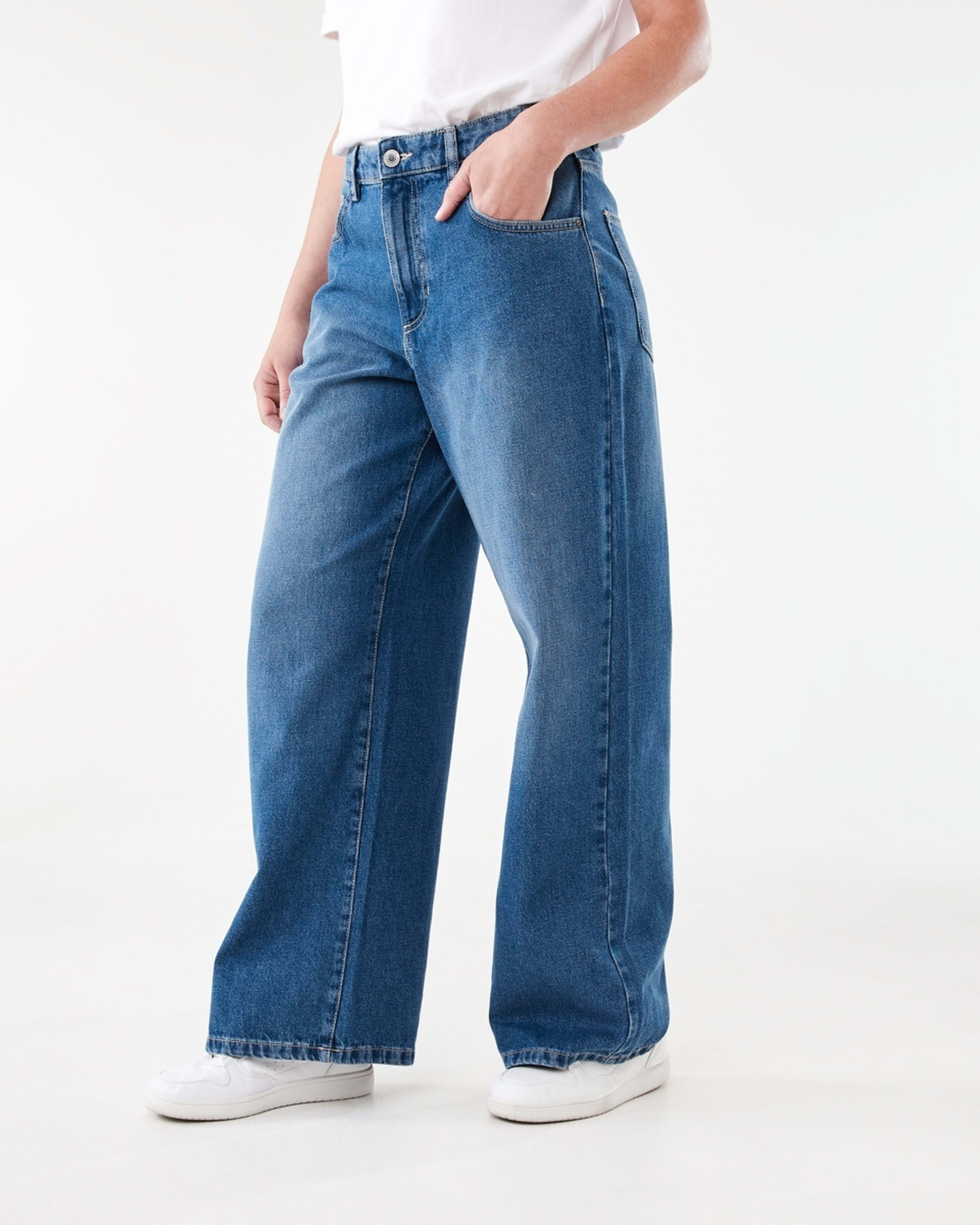2 Wide Leg Jeans MID WASH, 2 of 6