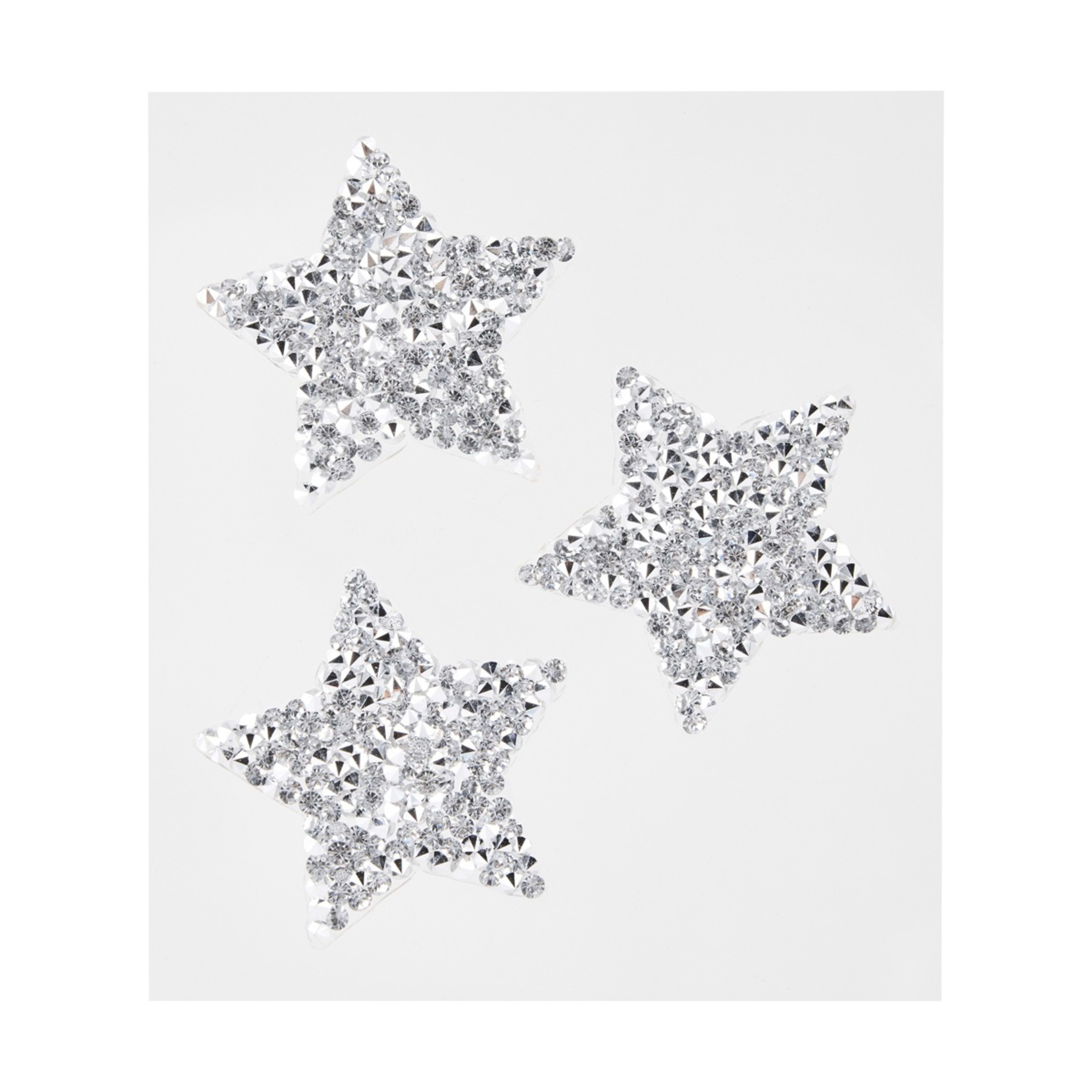 2 Iron-On Patches - Rhinestone Stars, 2 of 3