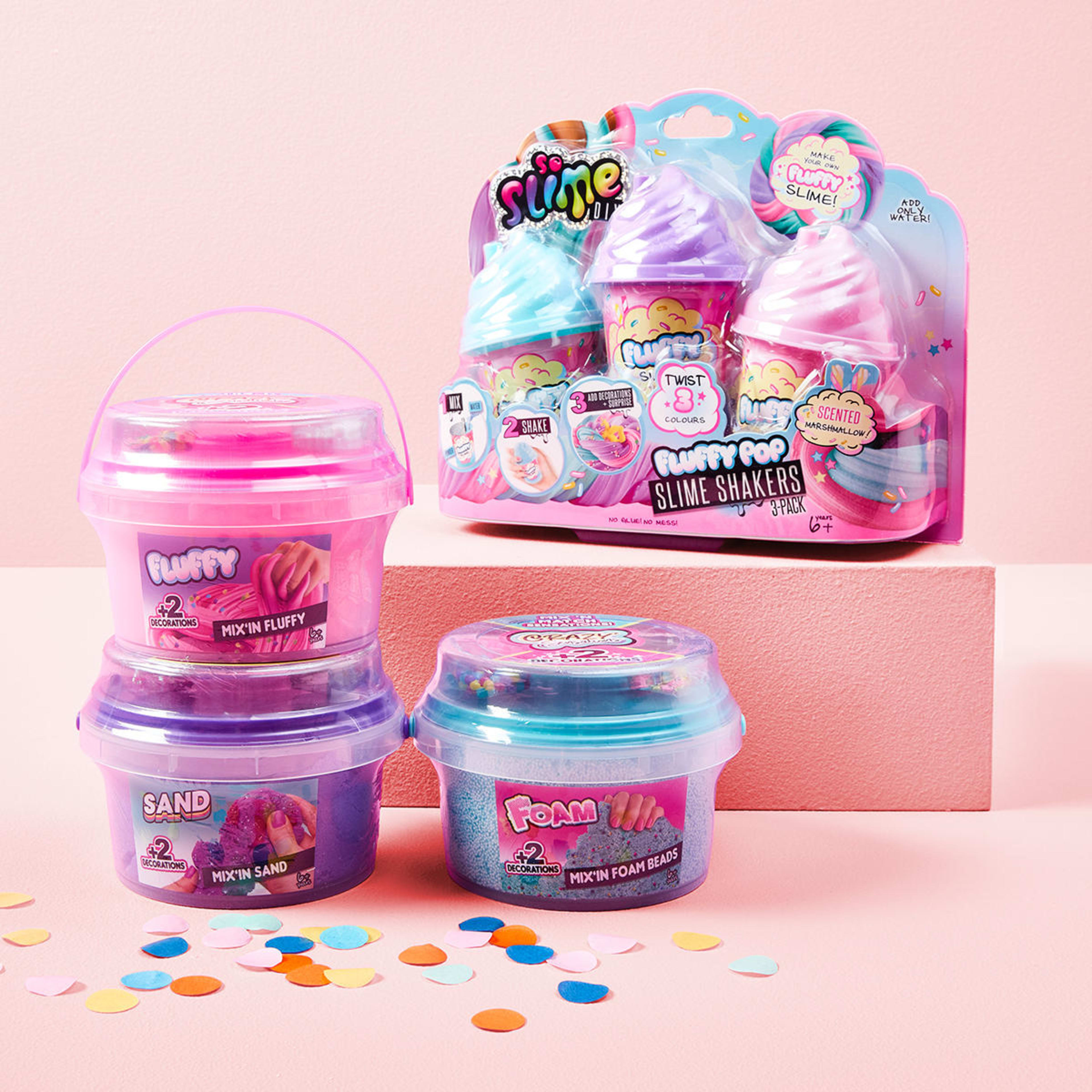 3 Pack So Slime DIY Fluffy Pop Shakers Kmart