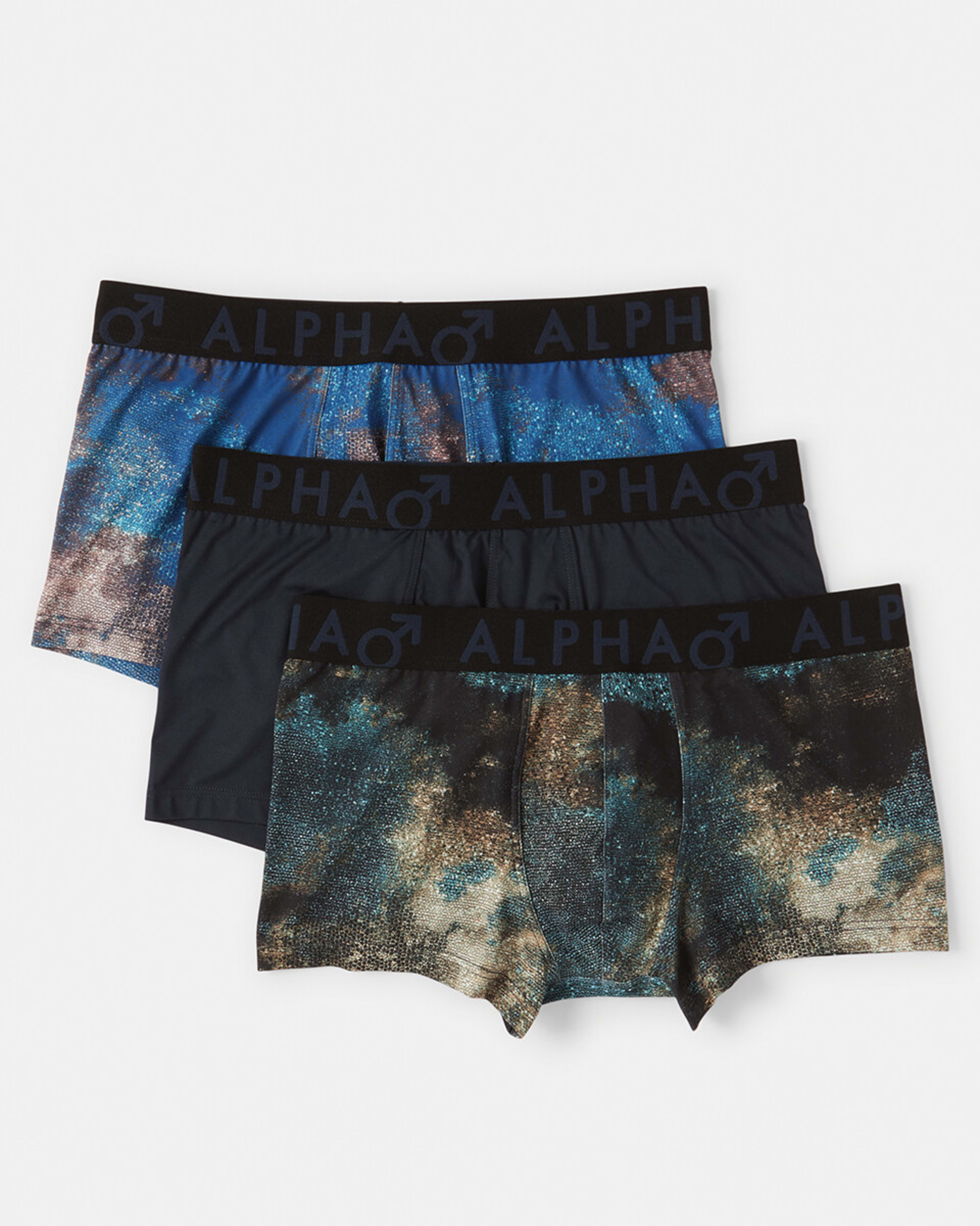 1 3 Pack Microfibre Trunks OLD MOSAIC MULTI