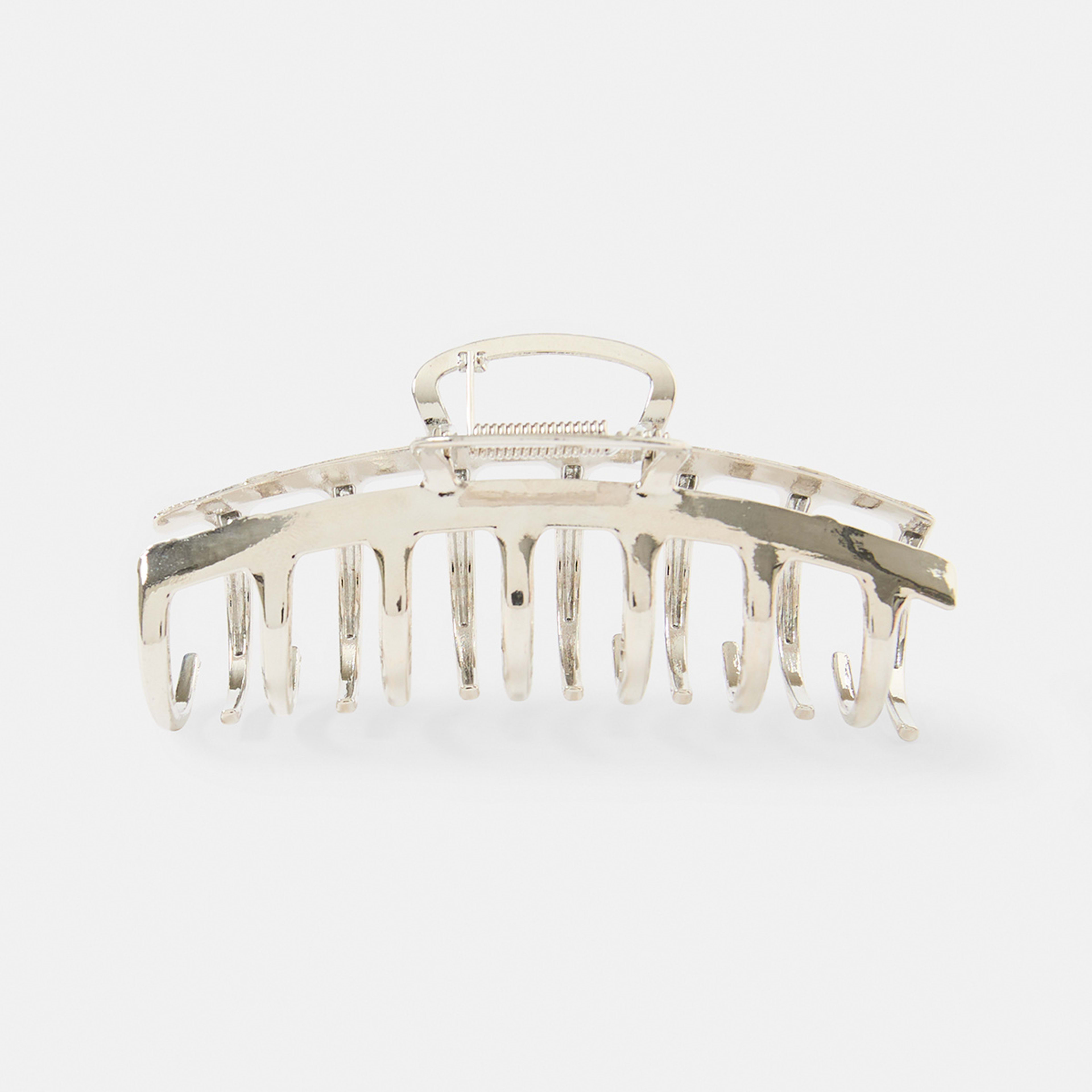 3 2 Pack Gold Tone and Silver Tone Barrel Claw Hair Clips, 3 of 7