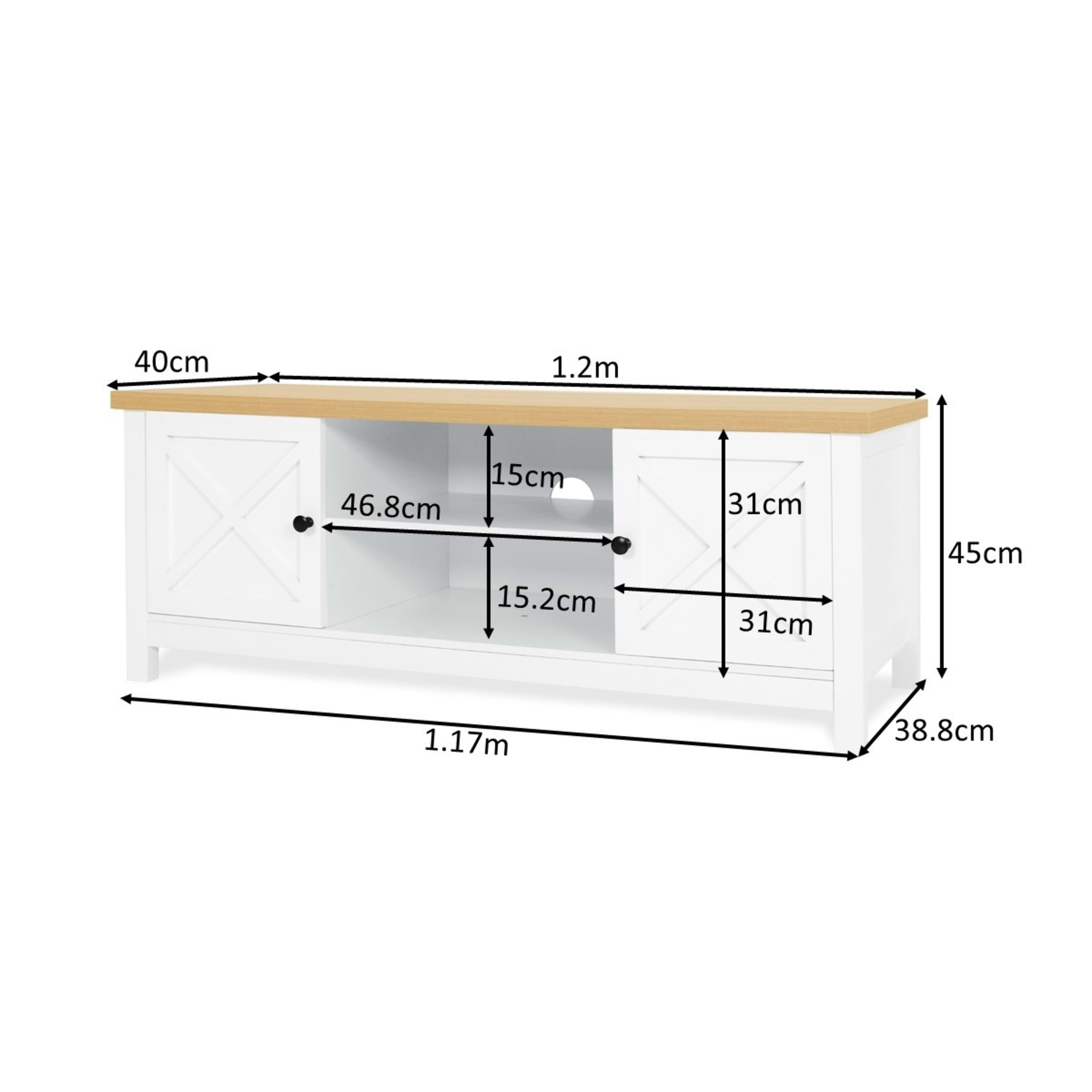 10 Camille Entertainment Unit - White, 10 of 10