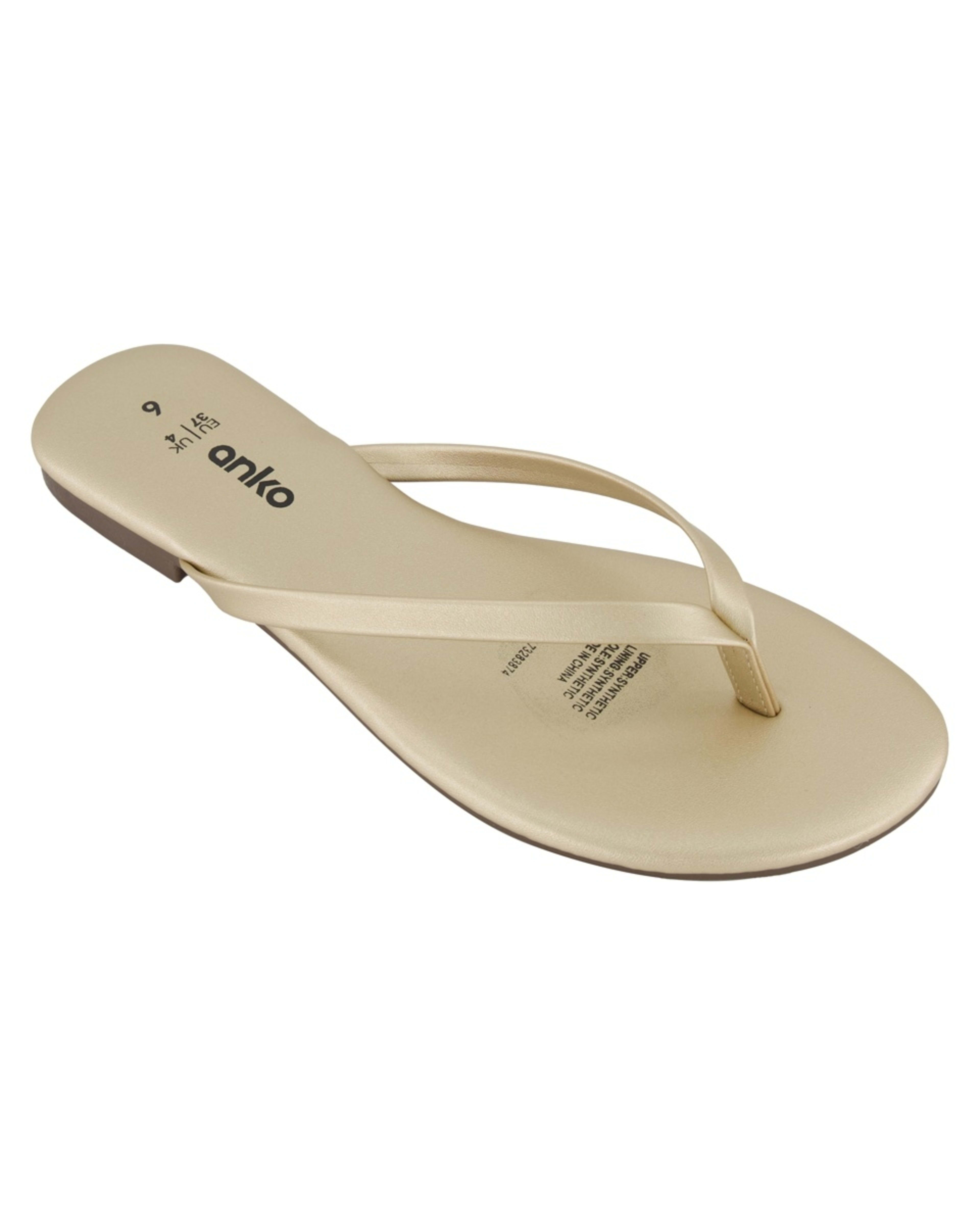 1 Toe Post Thongs Gold