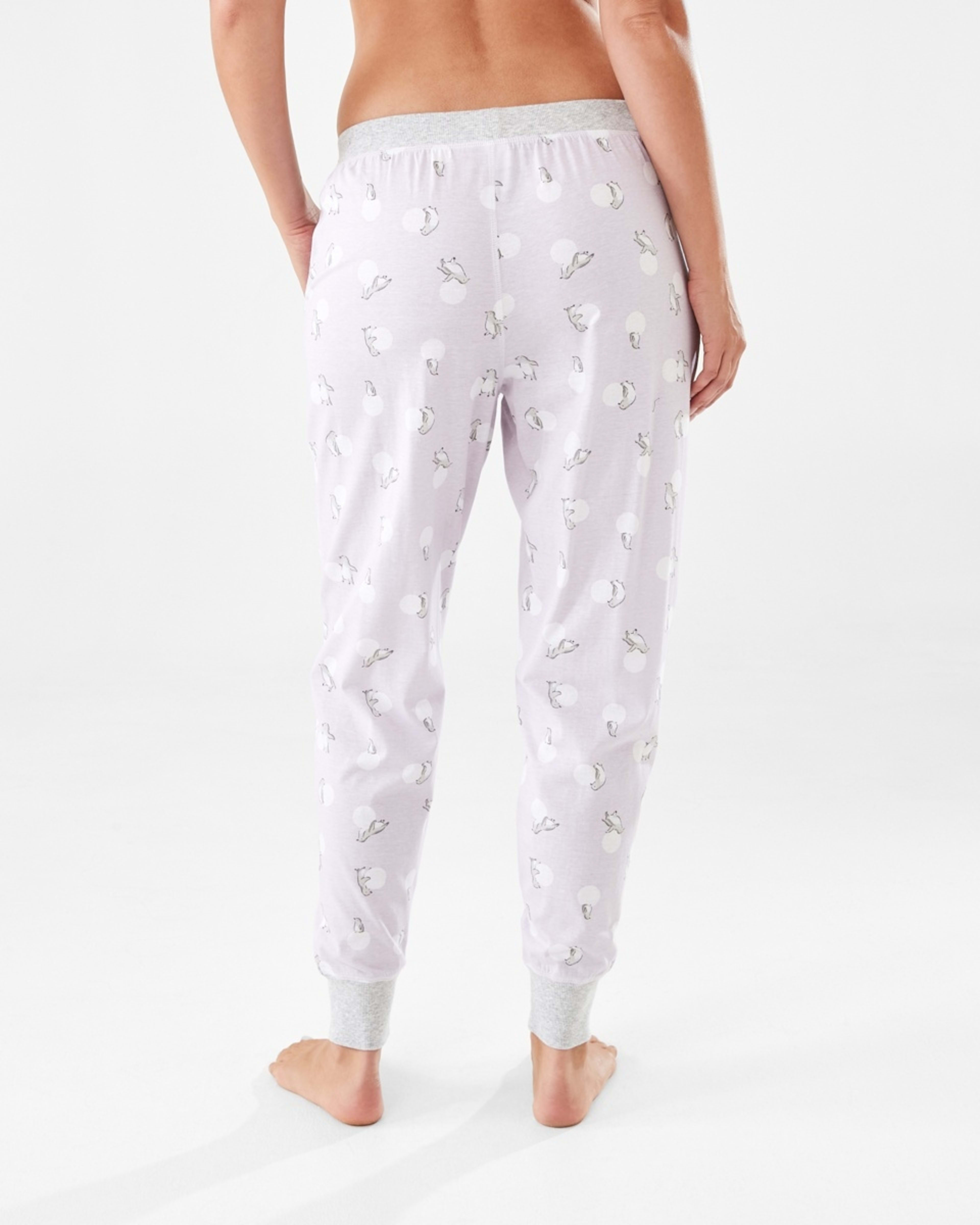 3 Printed Knit Cuffed Pants Penguin, 3 of 6
