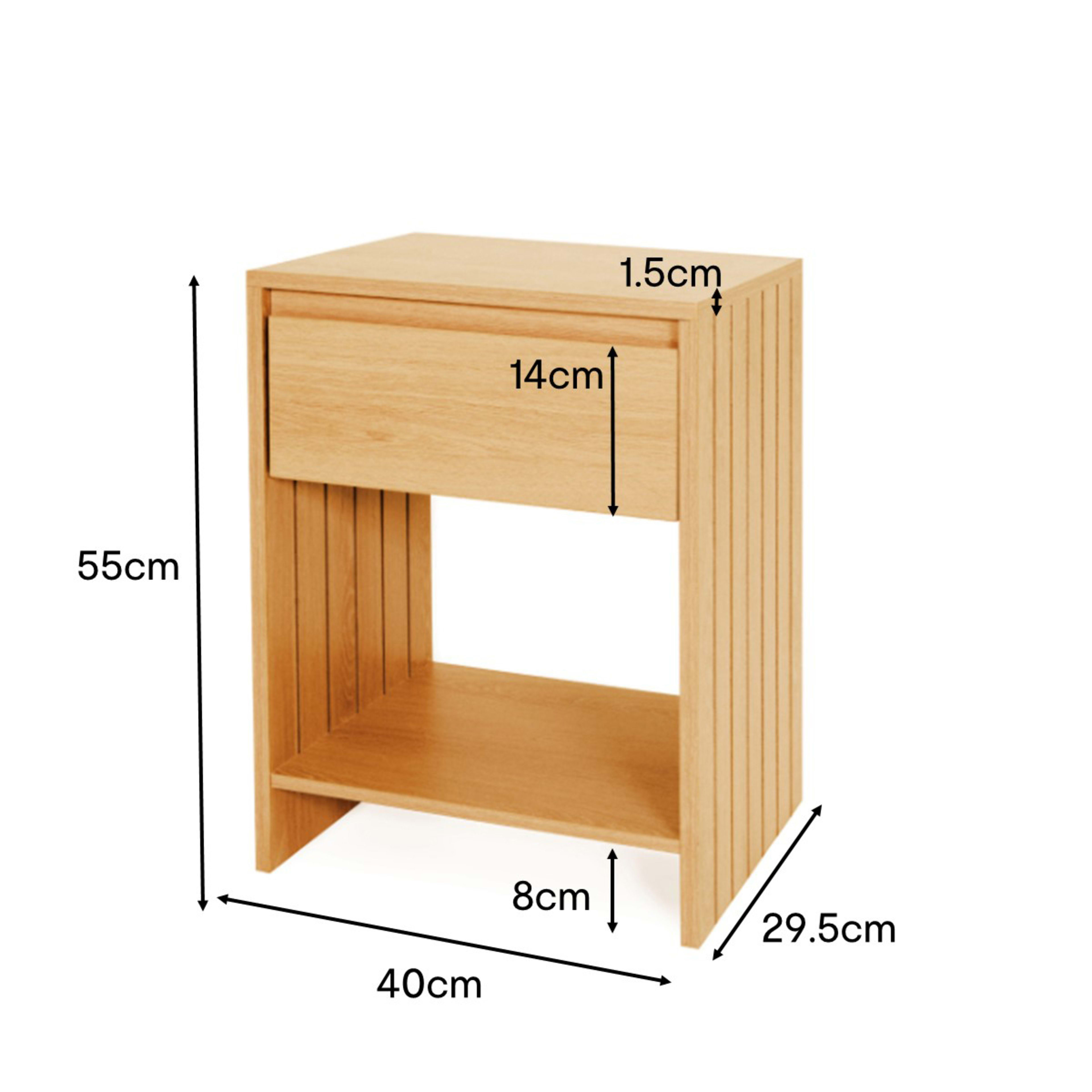 10 Lyn 1 Drawer Bedside Table, 10 of 10
