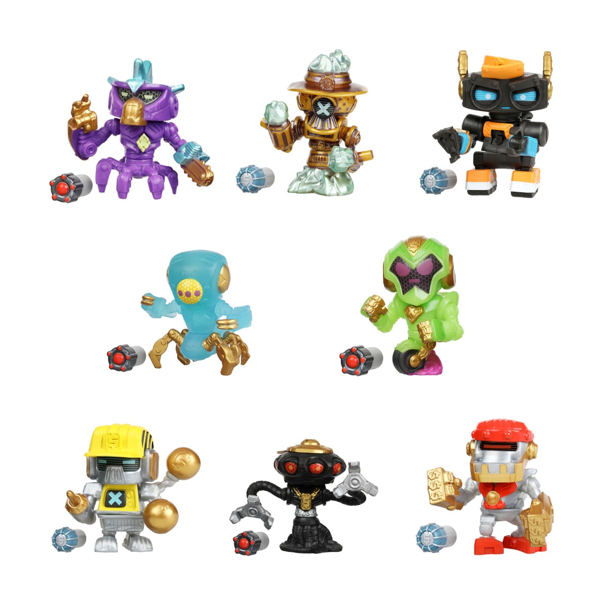 Treasure X Robots Gold Mini Robots: Remove, Build, Discover - Assorted ...