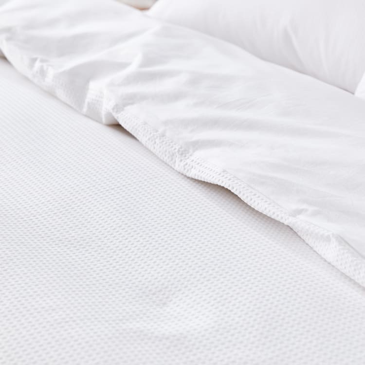 Waffle Cotton Quilt Cover Set Single Bed, White Kmart