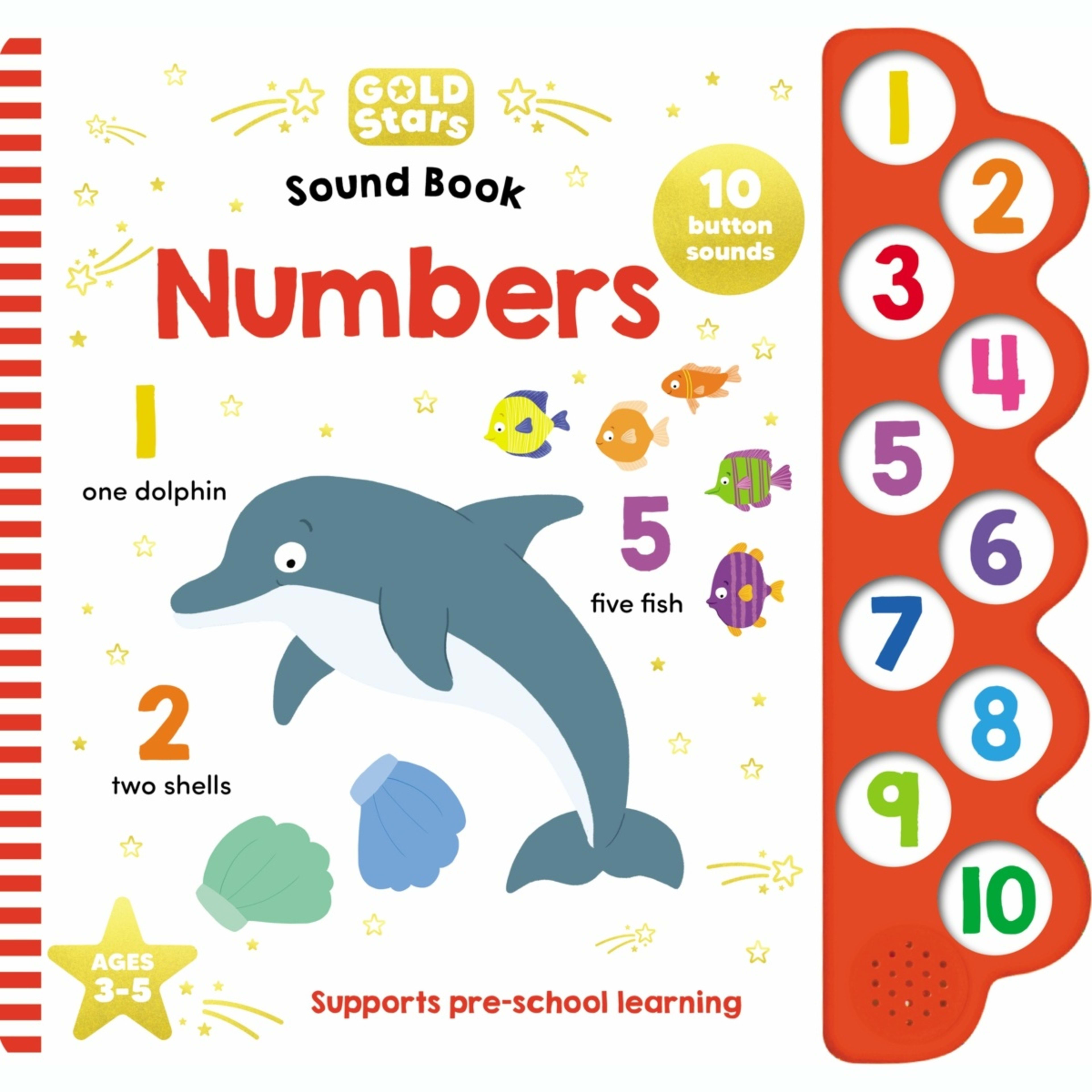 Gold Stars: Numbers 10-Button Sound Book
