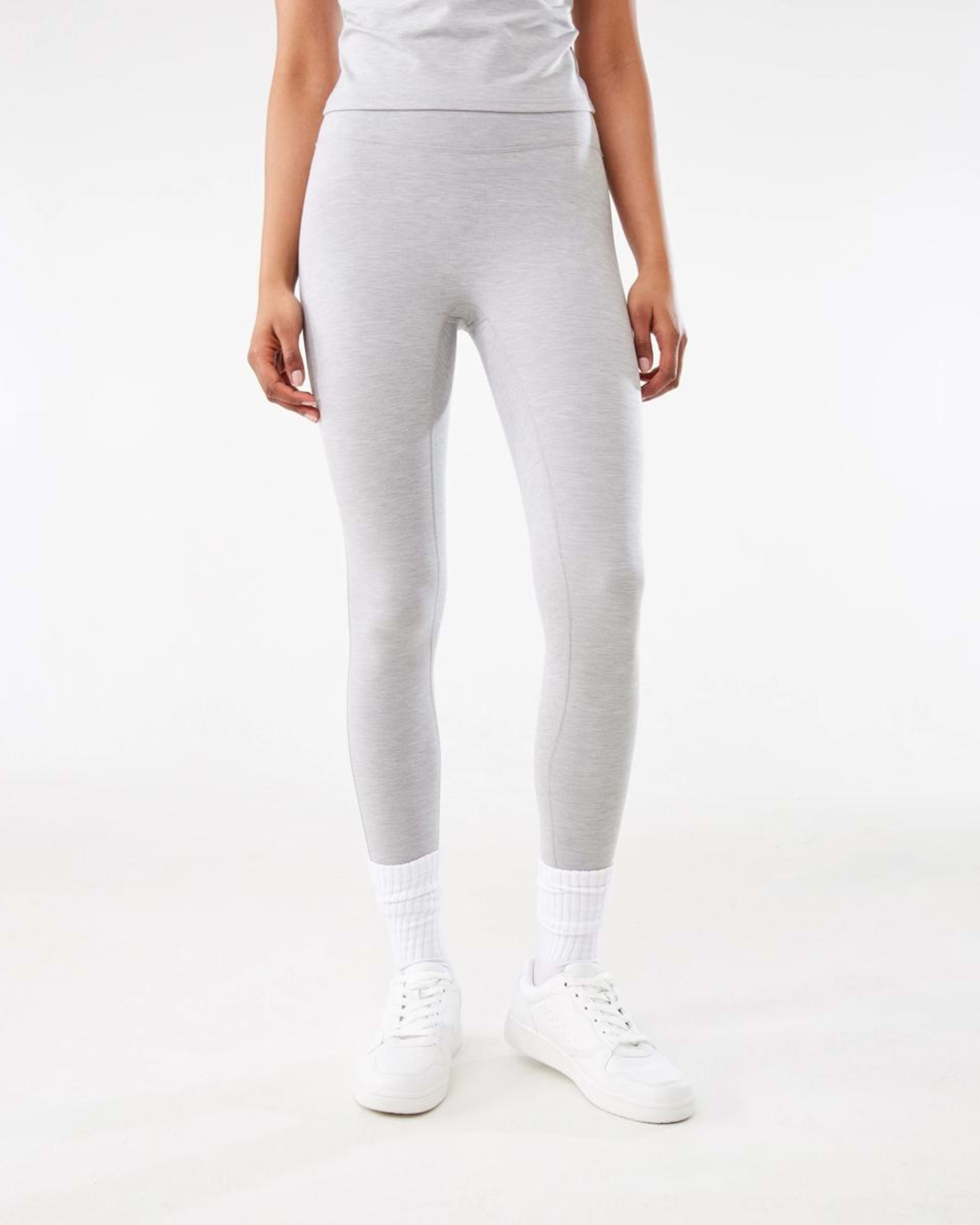 1 Active Womens Soft Touch Leggings Grey Marle, 1 of 6