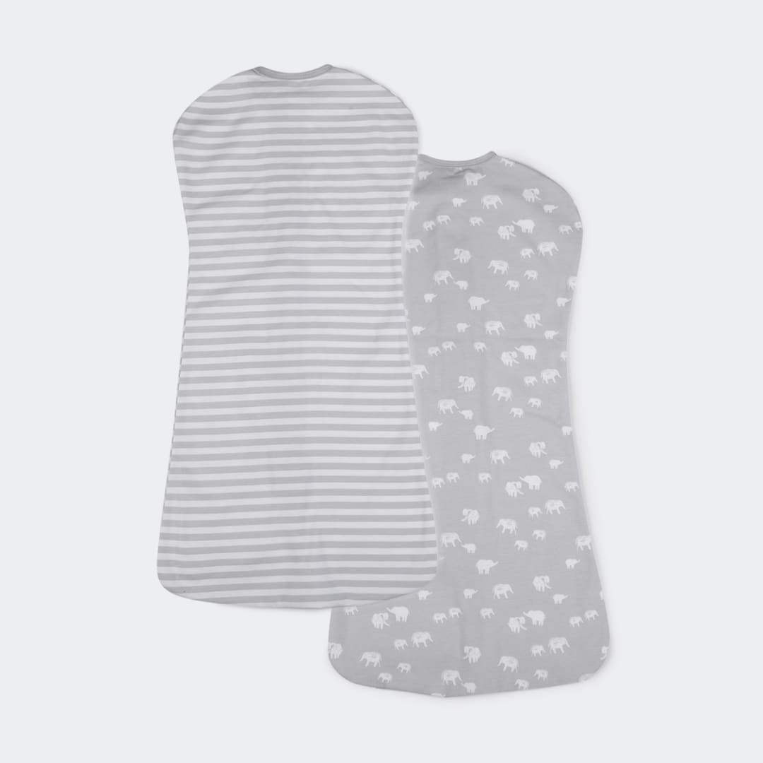 2 Pack Swaddle Pouches Elephants Kmart