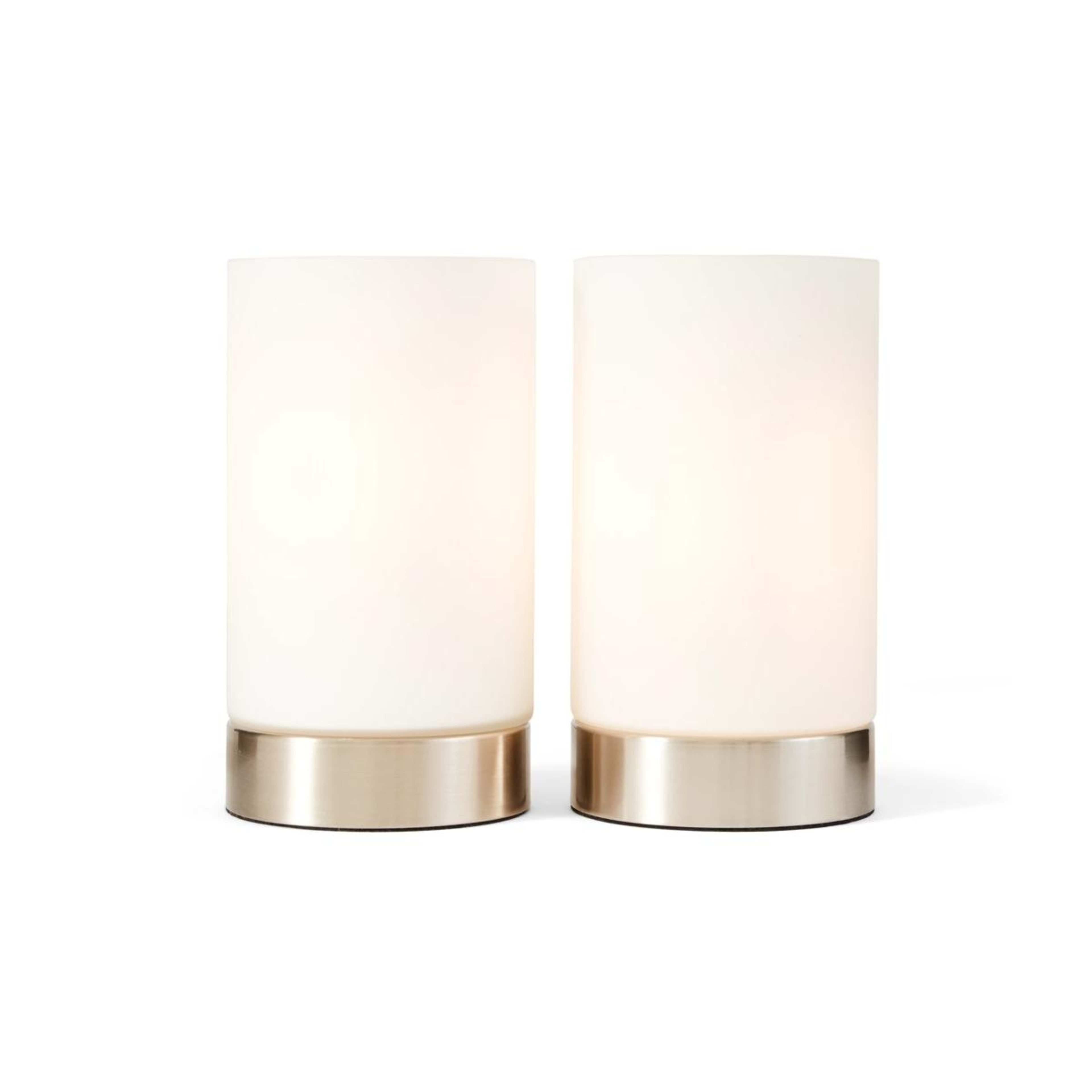 2 2 Pack Glass Touch Lamps, 2 of 7