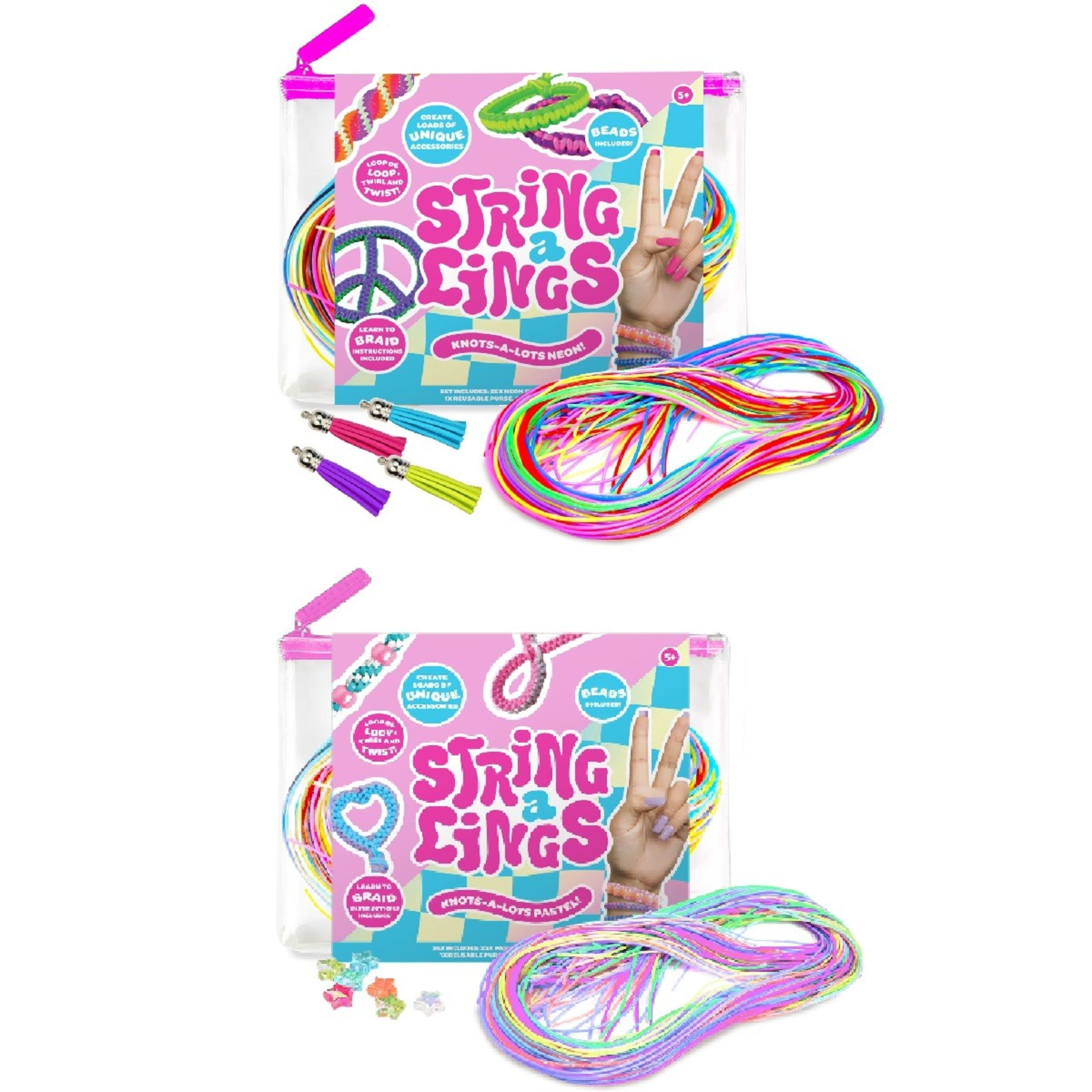 1 25 Pack Stringalings Knots-A-Lots Kit - Assorted