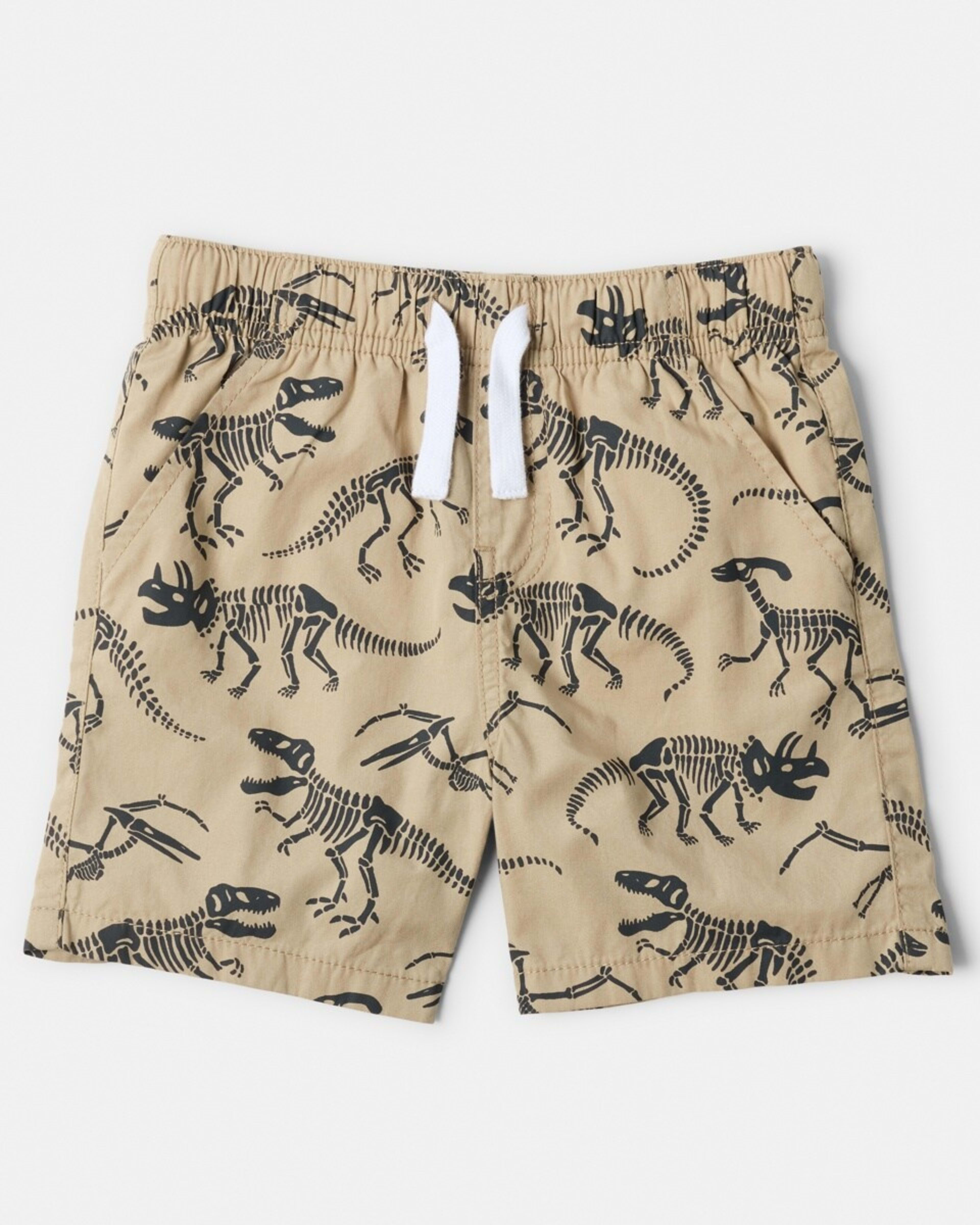 8 Poplin Shorts Brn Dino, 8 of 9