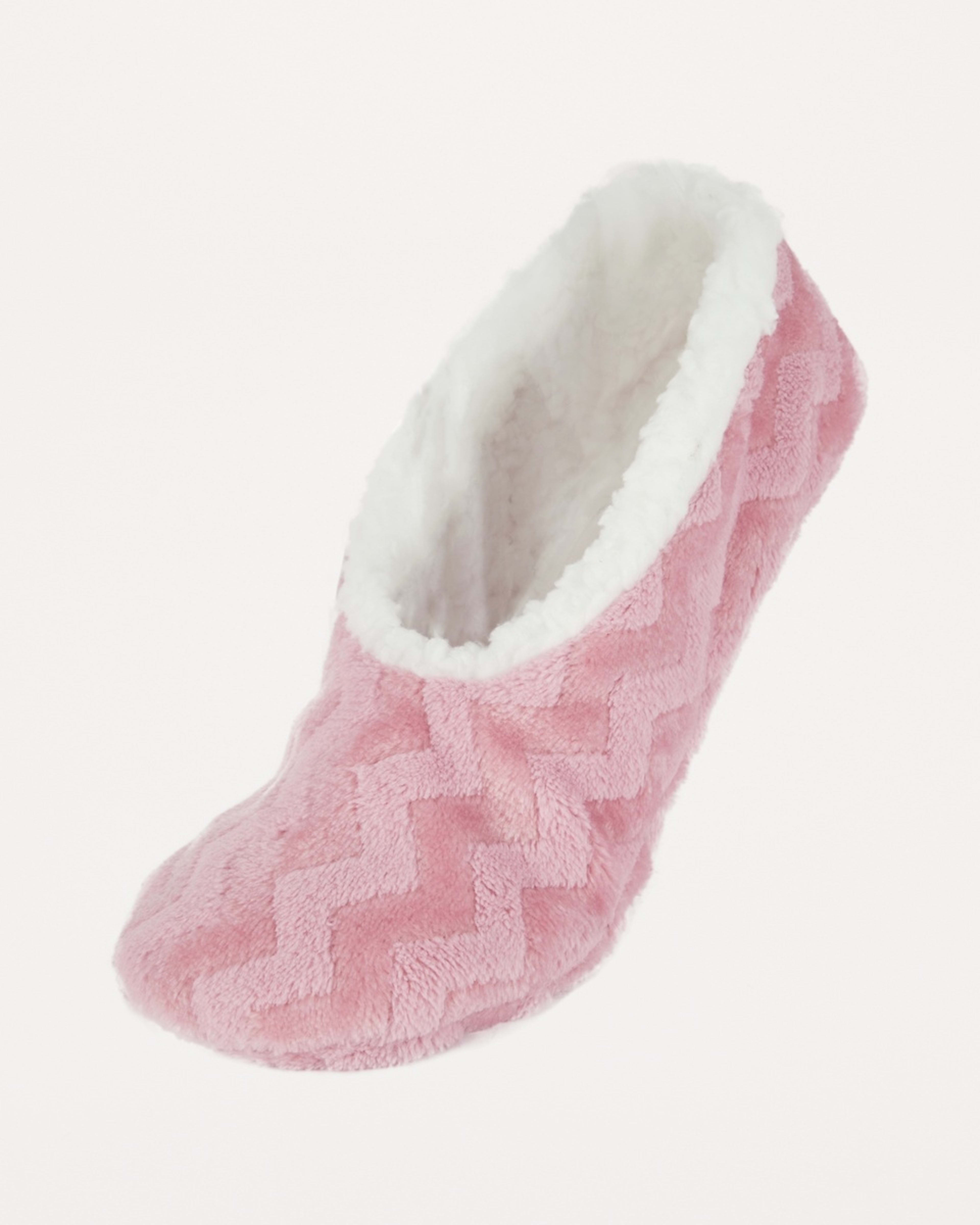 1 Plush Footlets Sier Pink