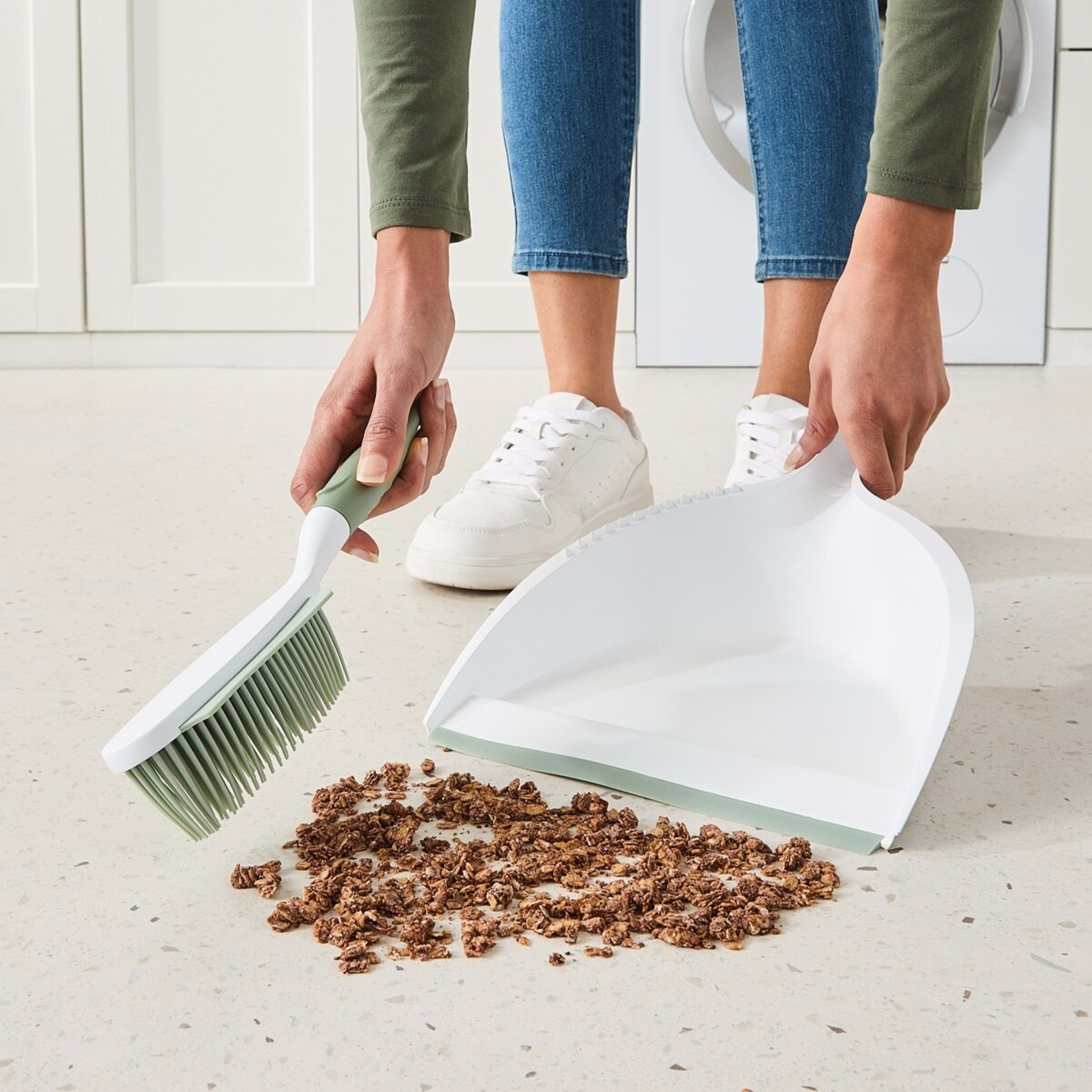 1 Rubber Brush and Dustpan
